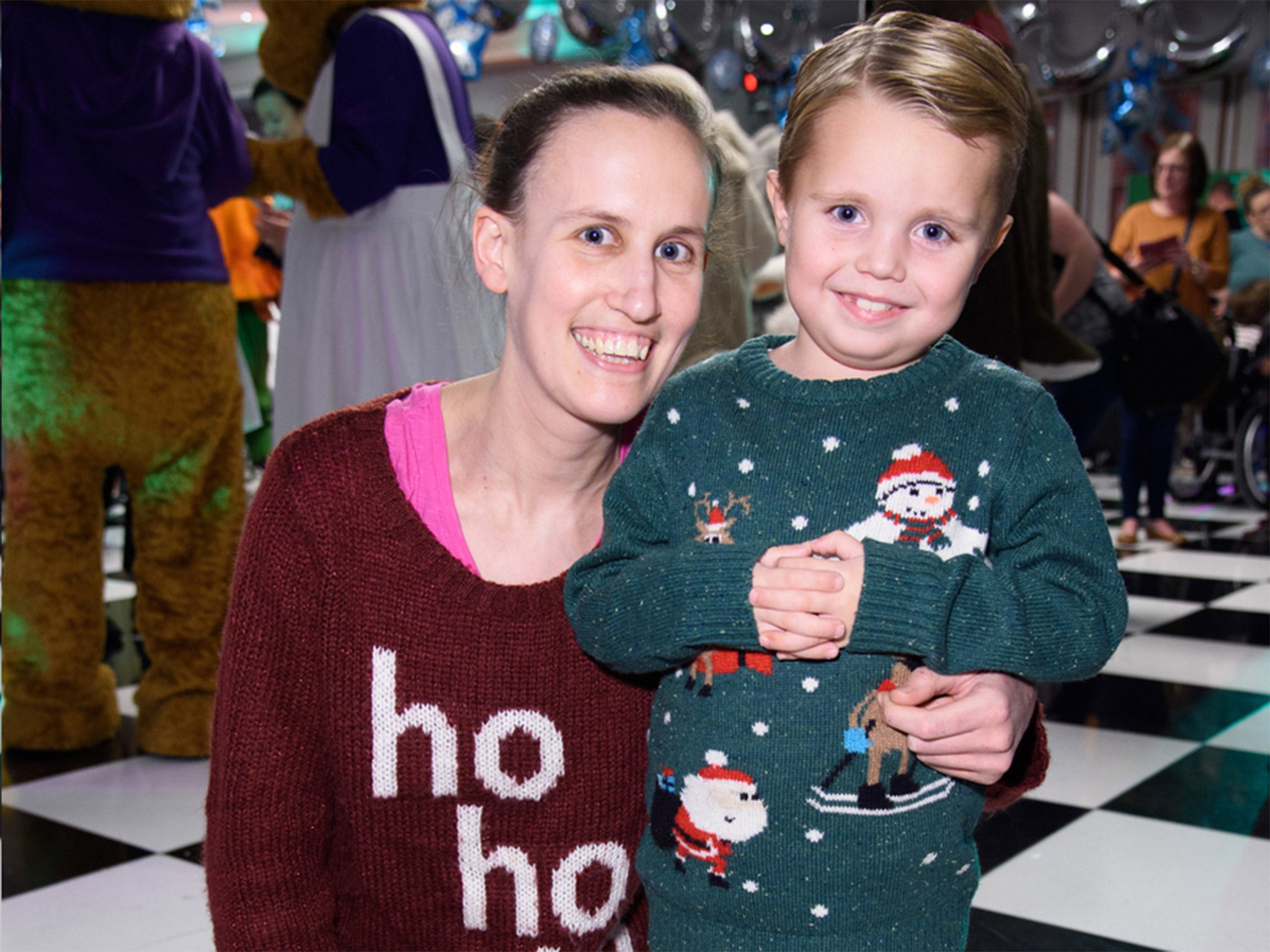 Ralph Frost and Lynsey Steele, a hospital worker who supported him, at the GOSH party