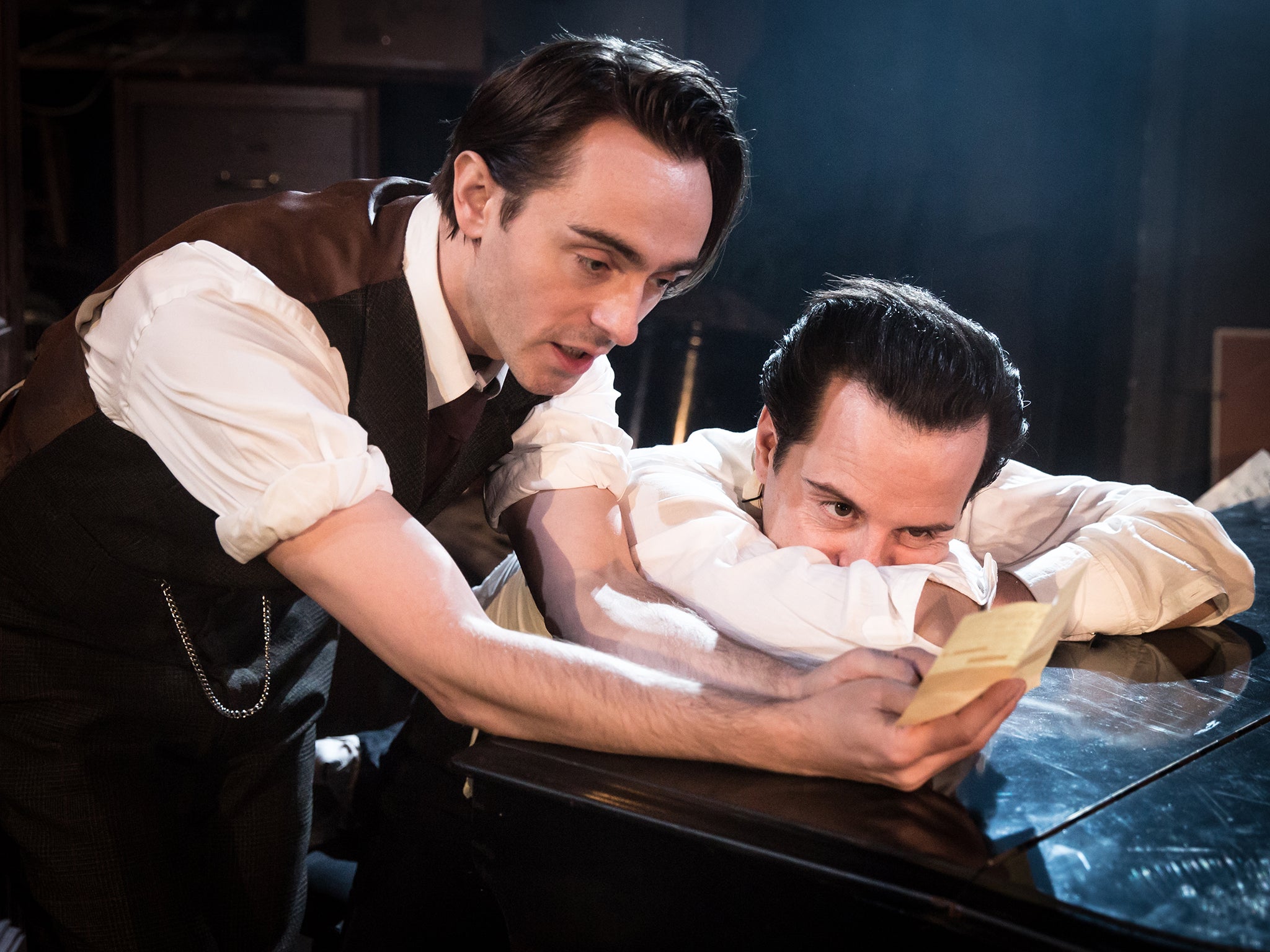 
David Dawson (Homer) and Andrew Scott (Langley) in 'The Dazzle' 