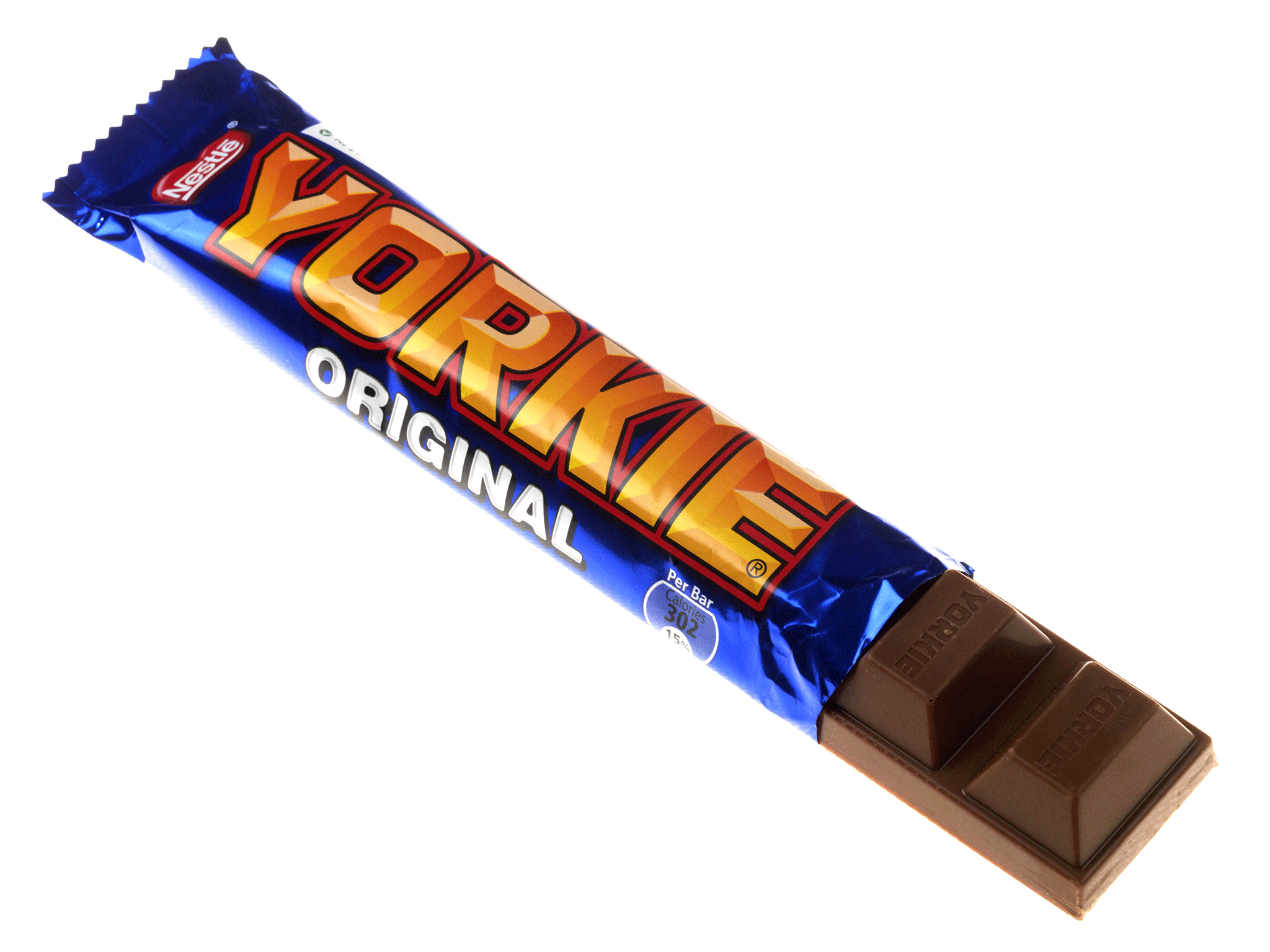 The Yorkie chocolate bar has shrunk from 70g to 55g since the start of production