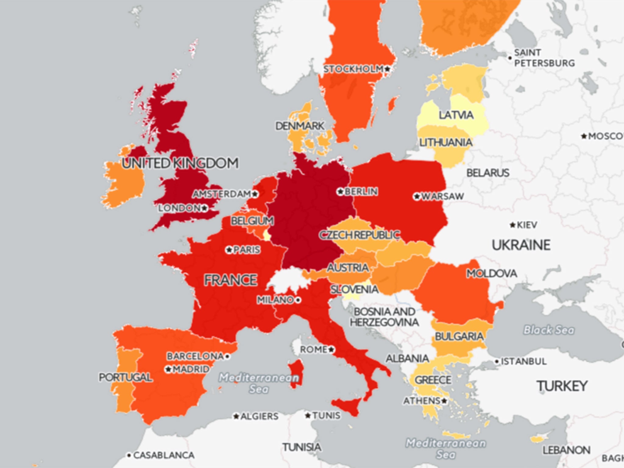 See below for the interactive map