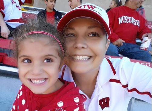 Heather McManamy with her four-year-old daughter Brianna