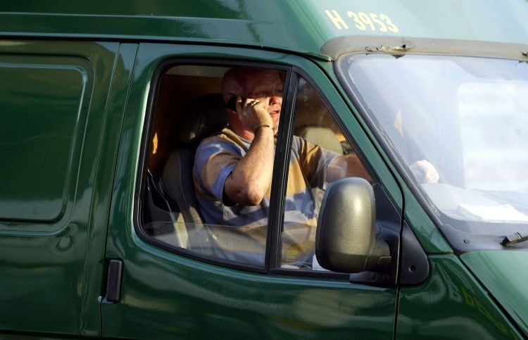 Lorry drivers on phones will be hit harder by penalties and points