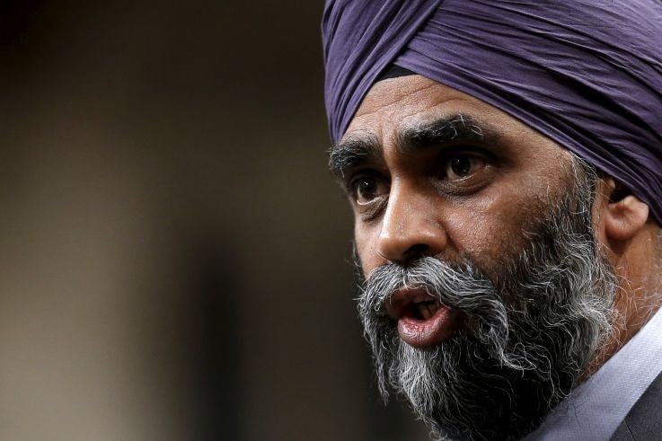 Canada's Defence Minister Harjit Sajjan