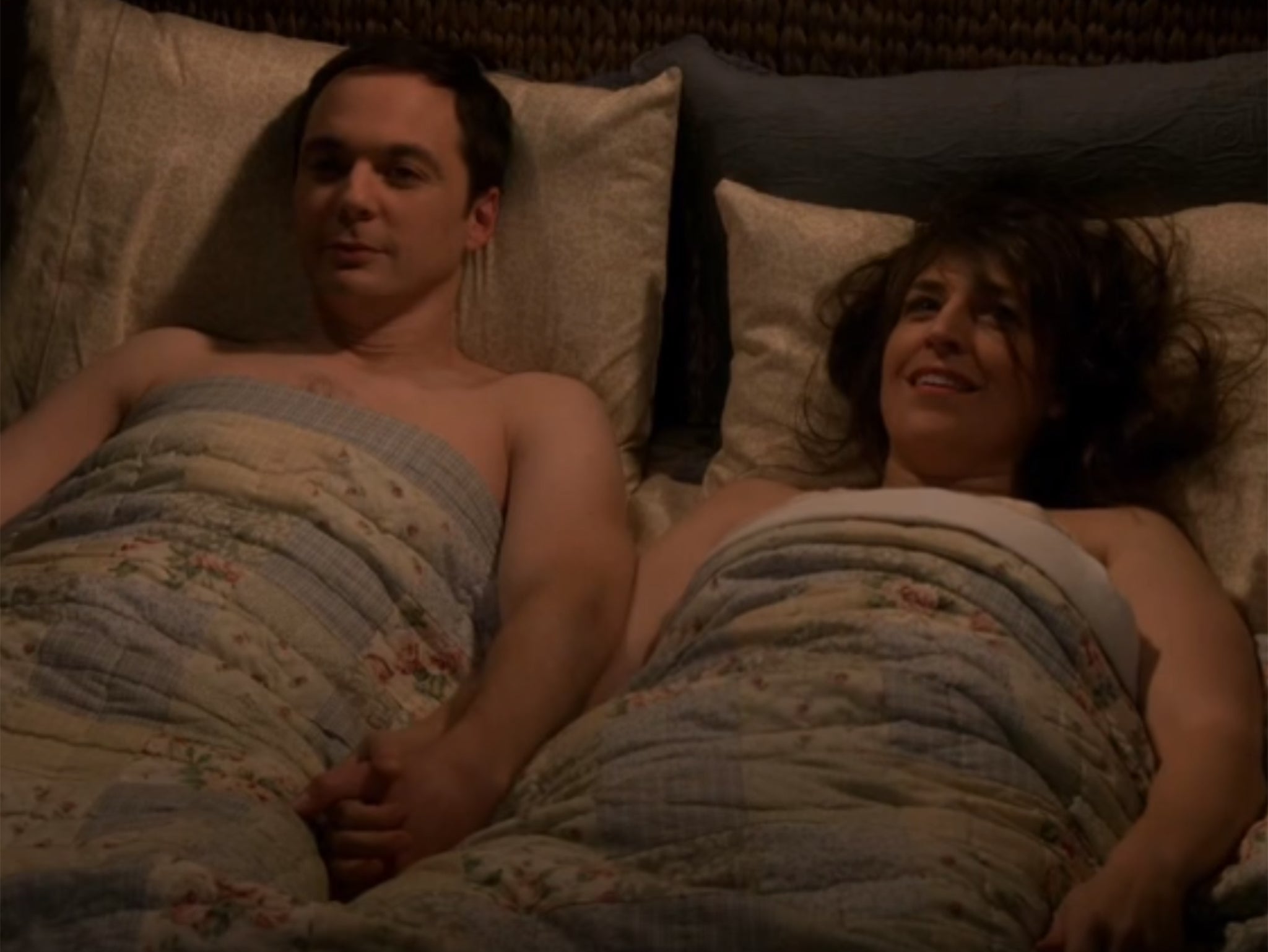 The Big Band Theory's Amy and Sheldon after having sex