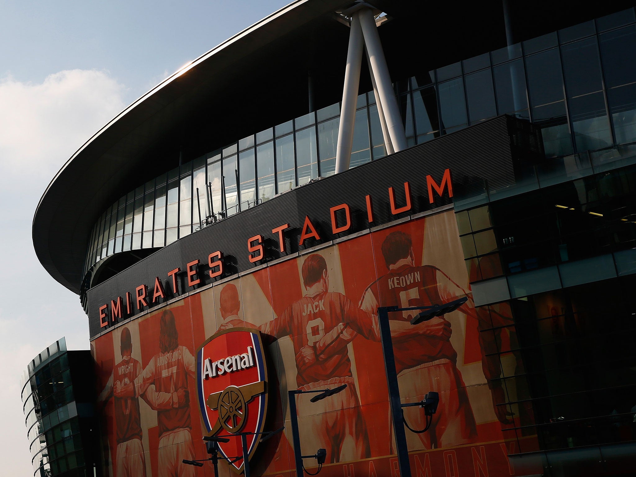 A view of Arsenal's Emirates Stadium