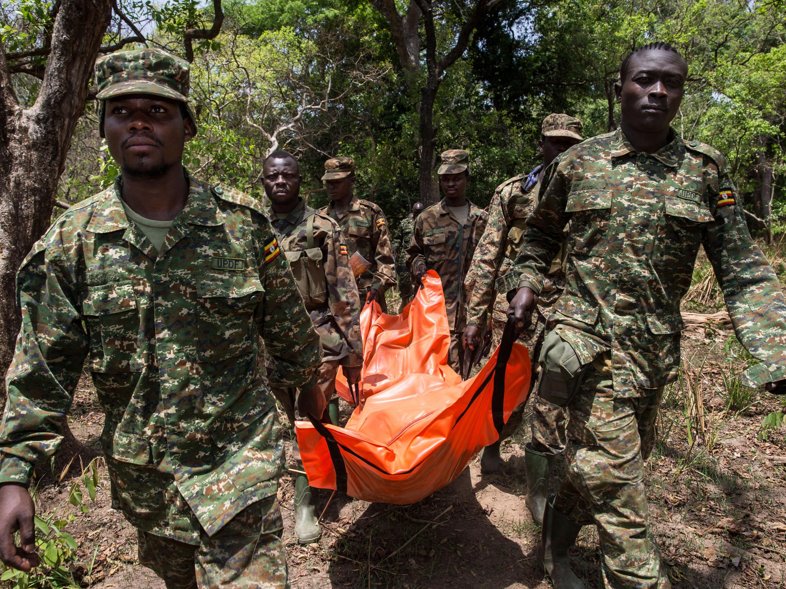 &#13;
Ugandan troops in Central African Republic&#13;