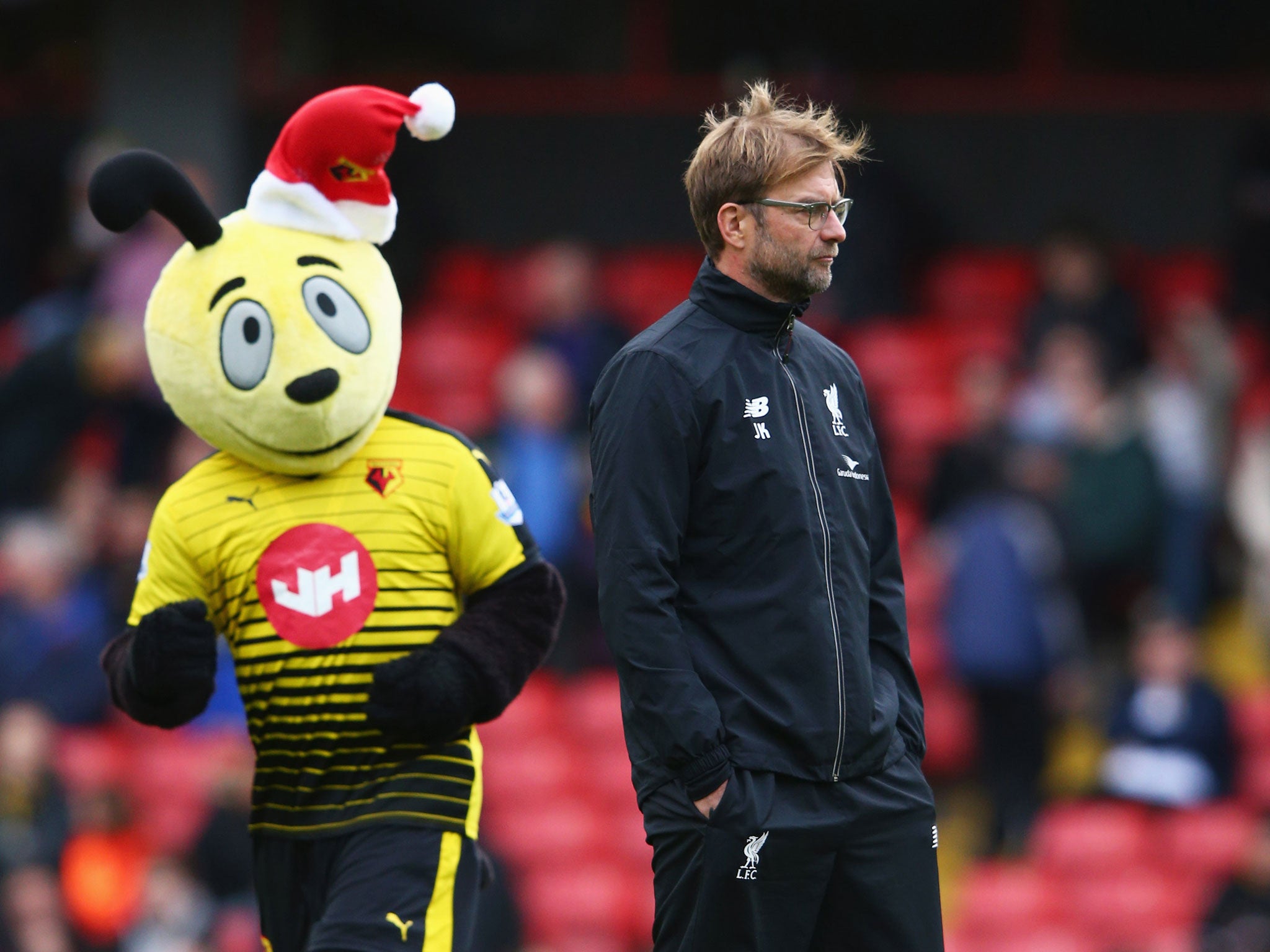 Jurgen Klopp watches his Liverpool side at Watford