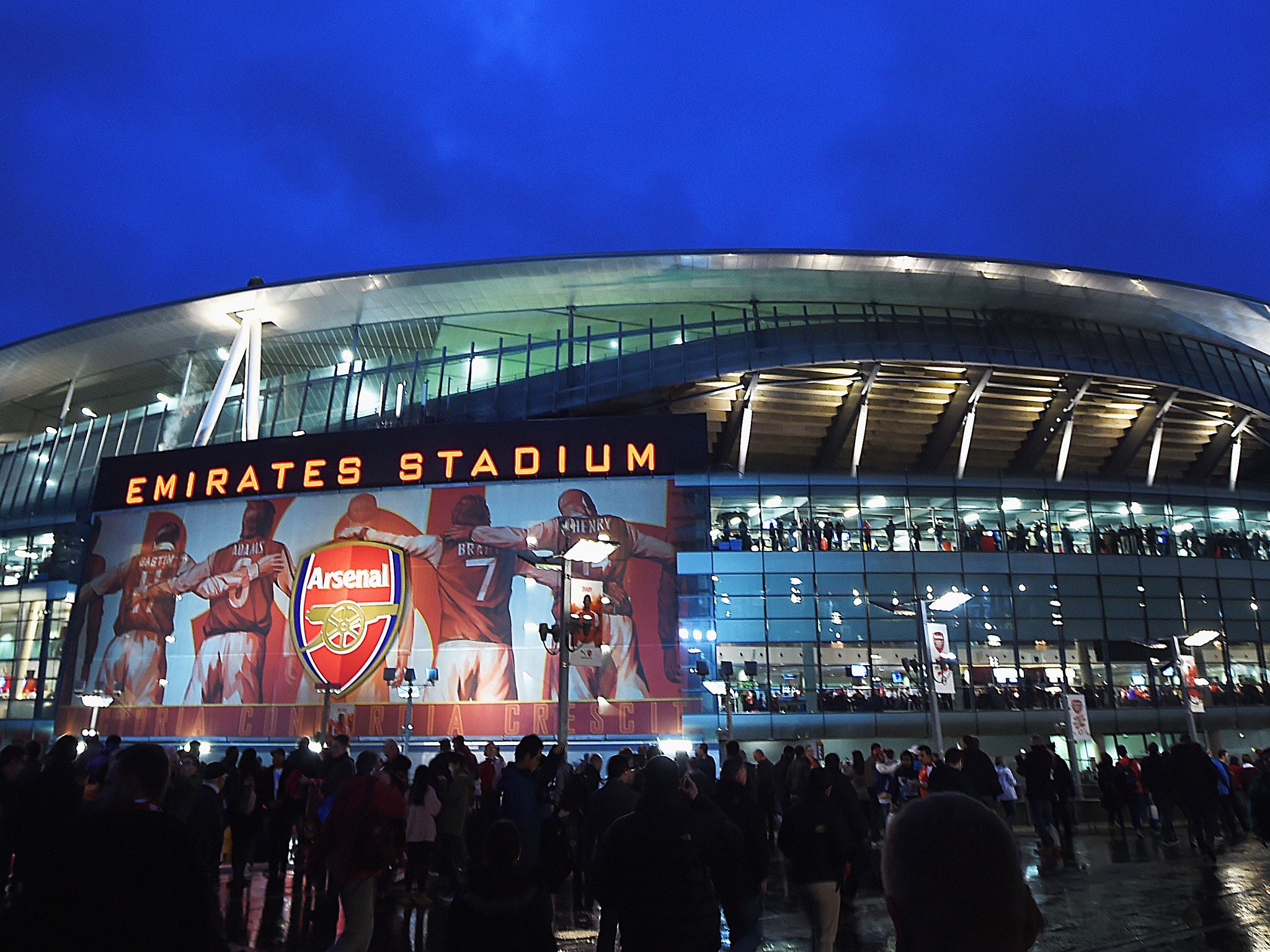 &#13;
A view of Arsenal's Emirates Stadium&#13;