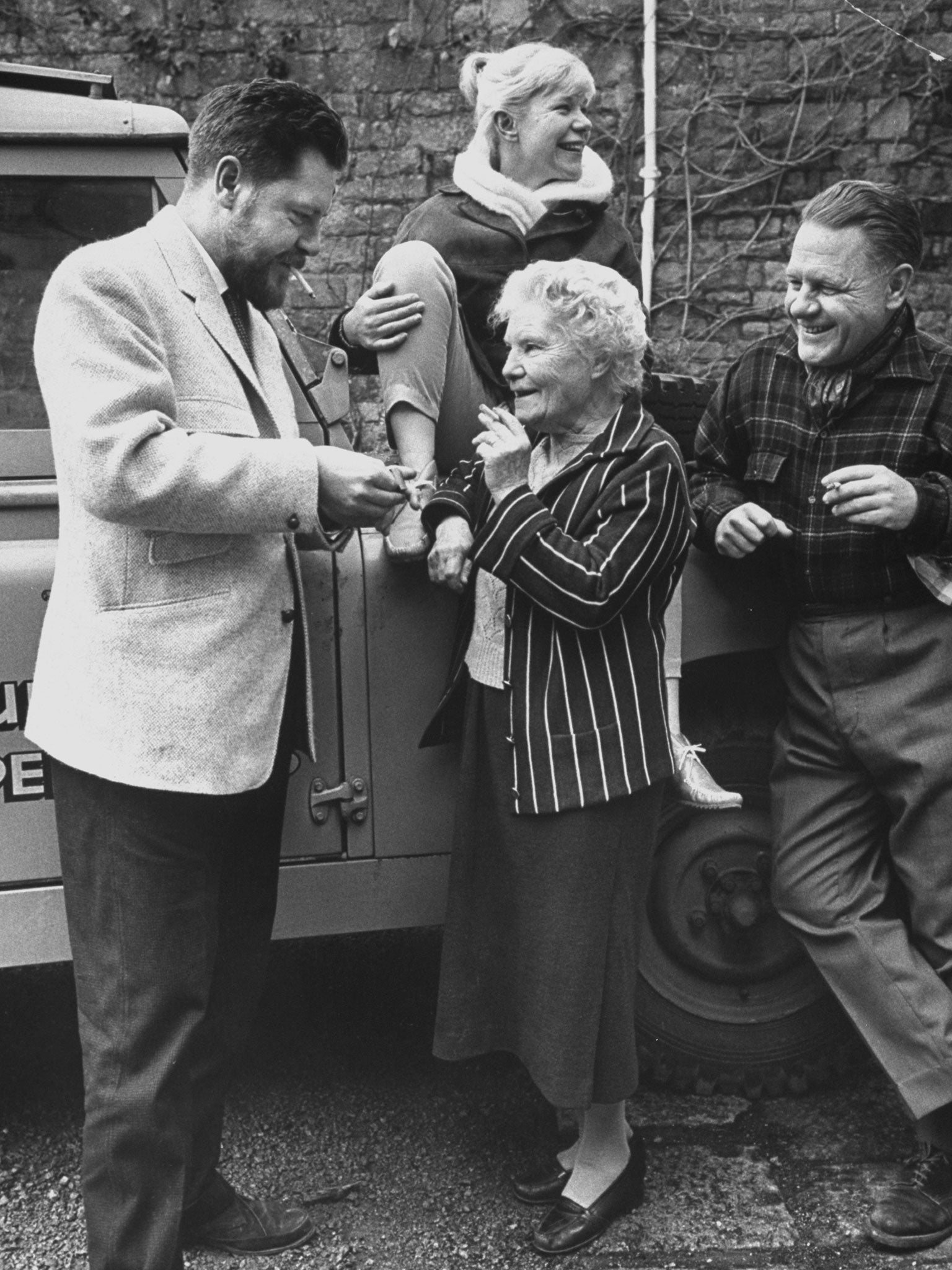 Gerald with his mother and brother Lawrence on the isle of Jersey