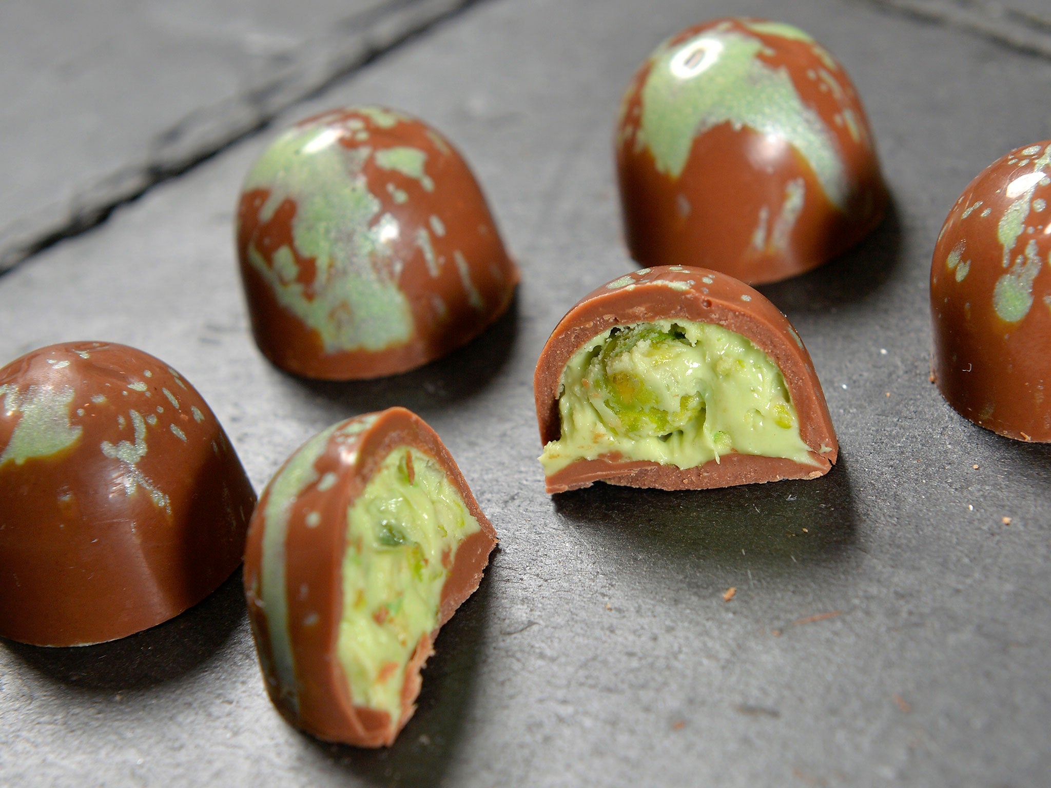 The Wasabi Crunch chocolate developed as an experiment for Milk Tray's centenary.