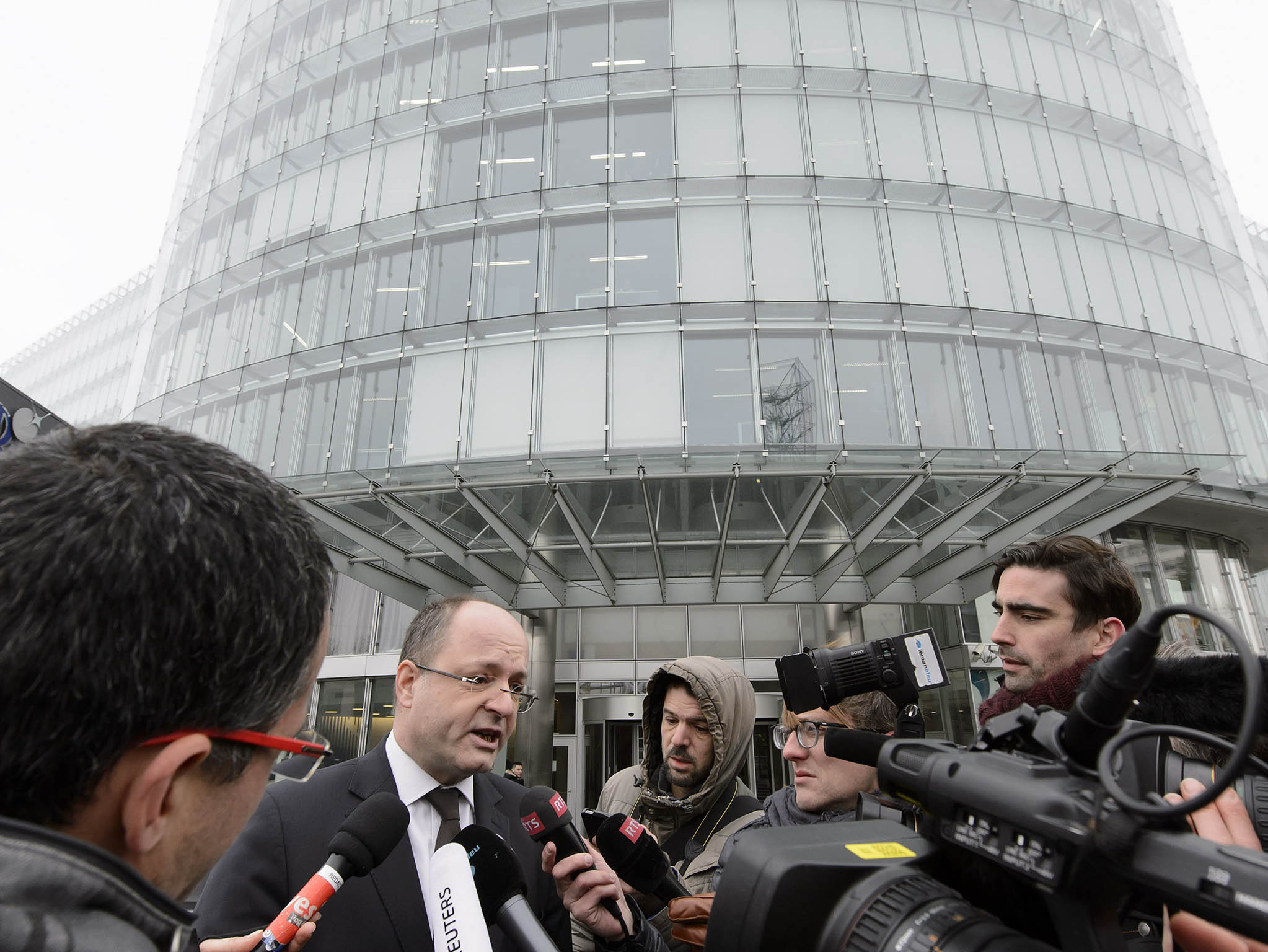 Olivier Jornot, Prosecutor General of the Canton of Geneva, informs the media about the investigations the HSBC Private Bank in Geneva