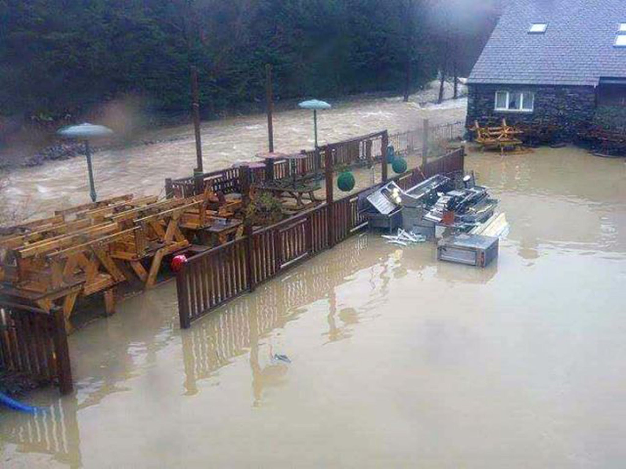 Repeated flooding has forced the closure of the Glenridding Hotel