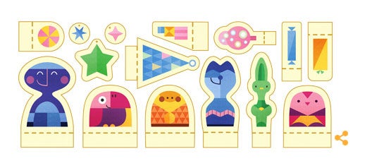 This year's Happy Holidays Google Doodle celebrates papercraft