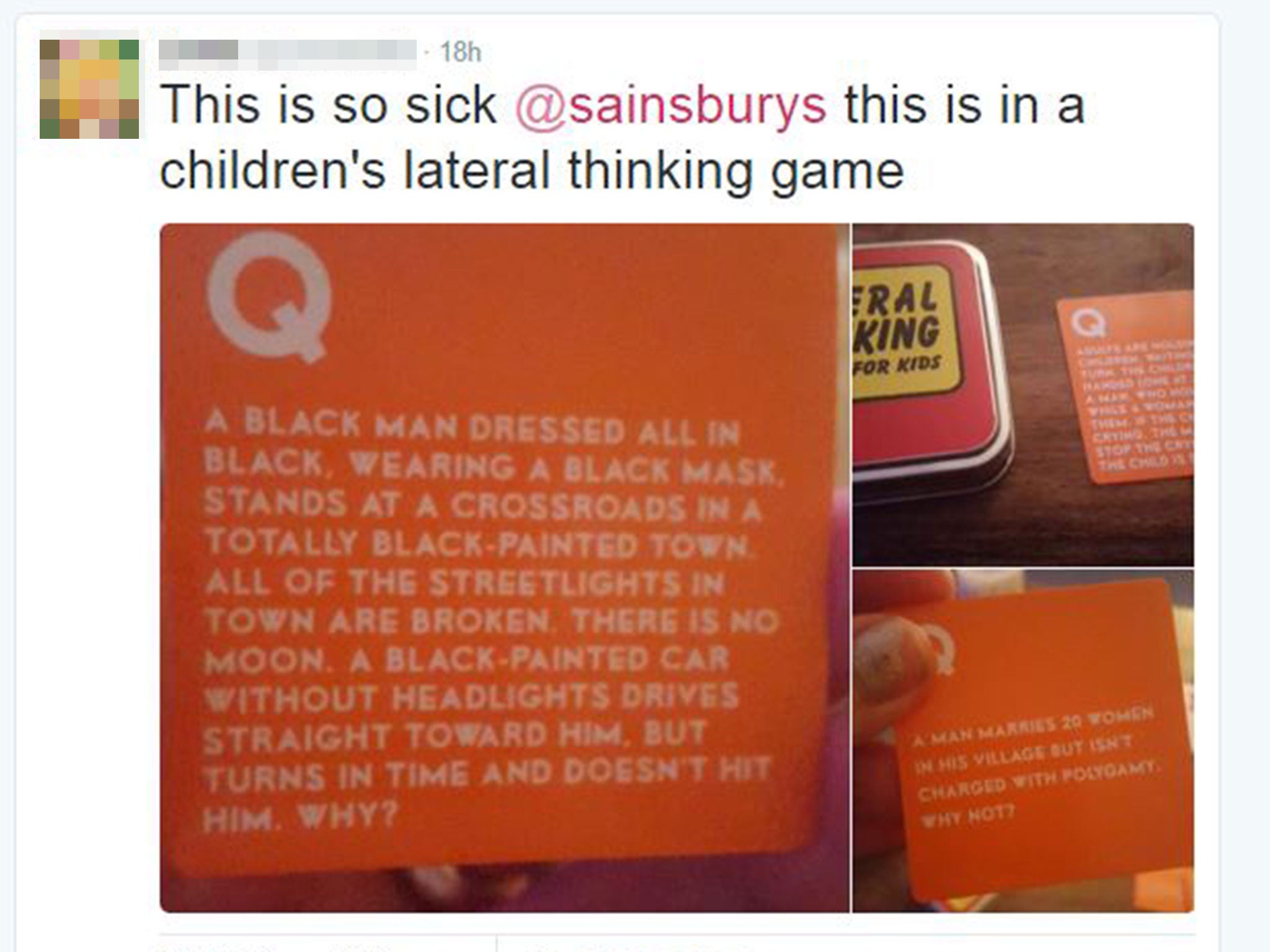 Images of the product were posted to Twitter, prompting a mixed response