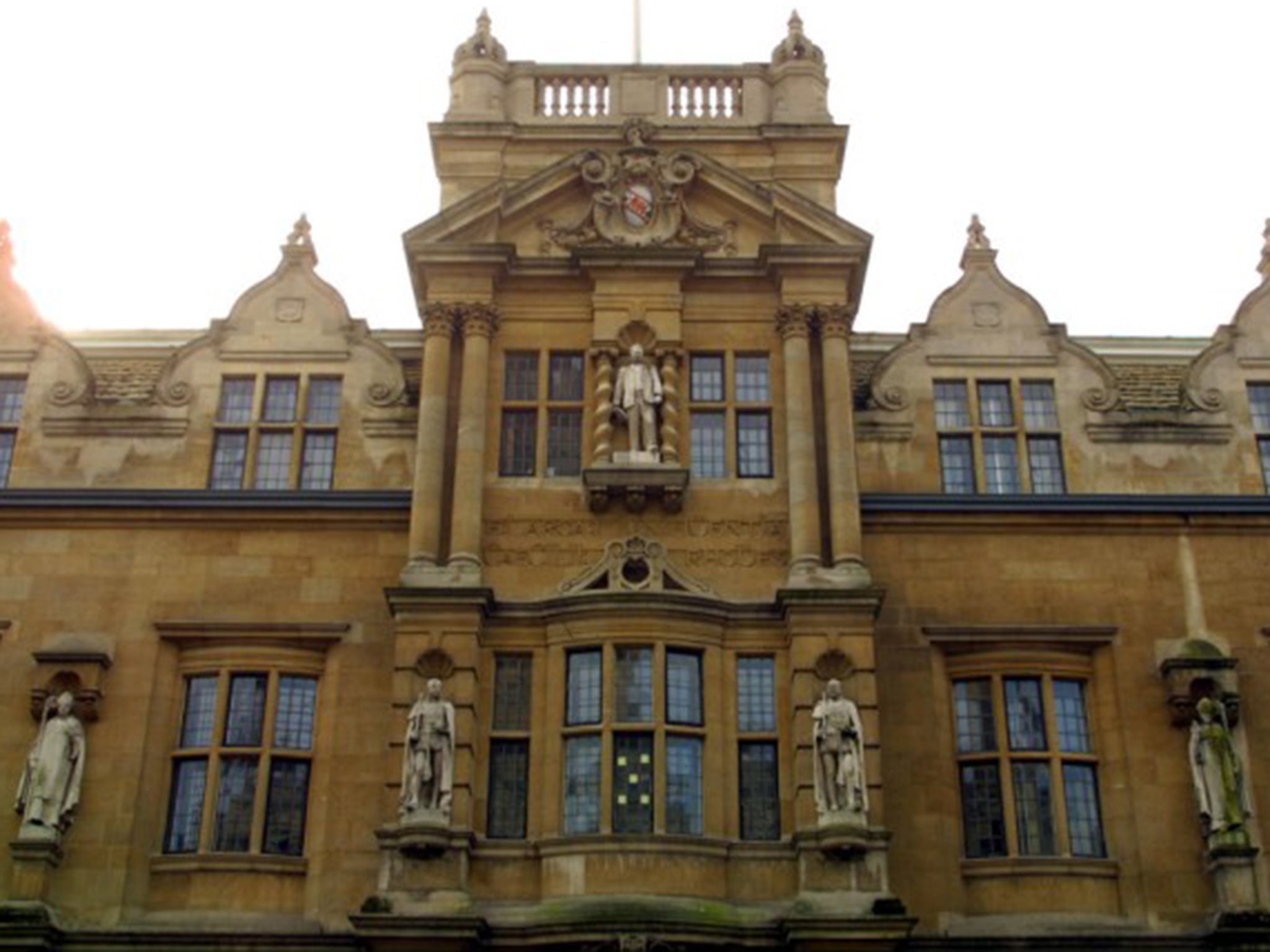 Cecil Rhodes on Oriel College in Oxford