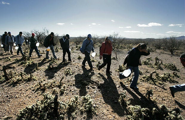 More than 100,000 families crossed the Mexican border last year