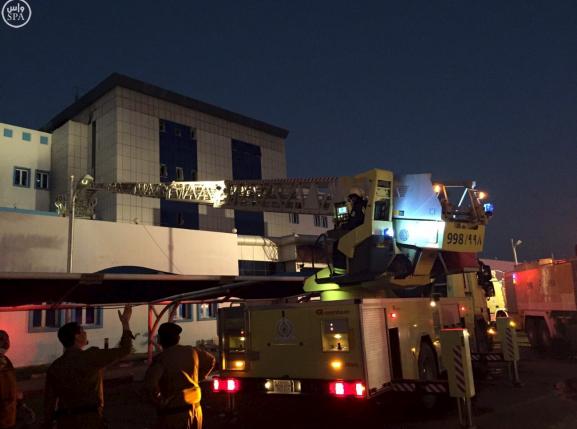 Rescue workers used cranes to evacuate patients and injured people from the upper floors of the hospital