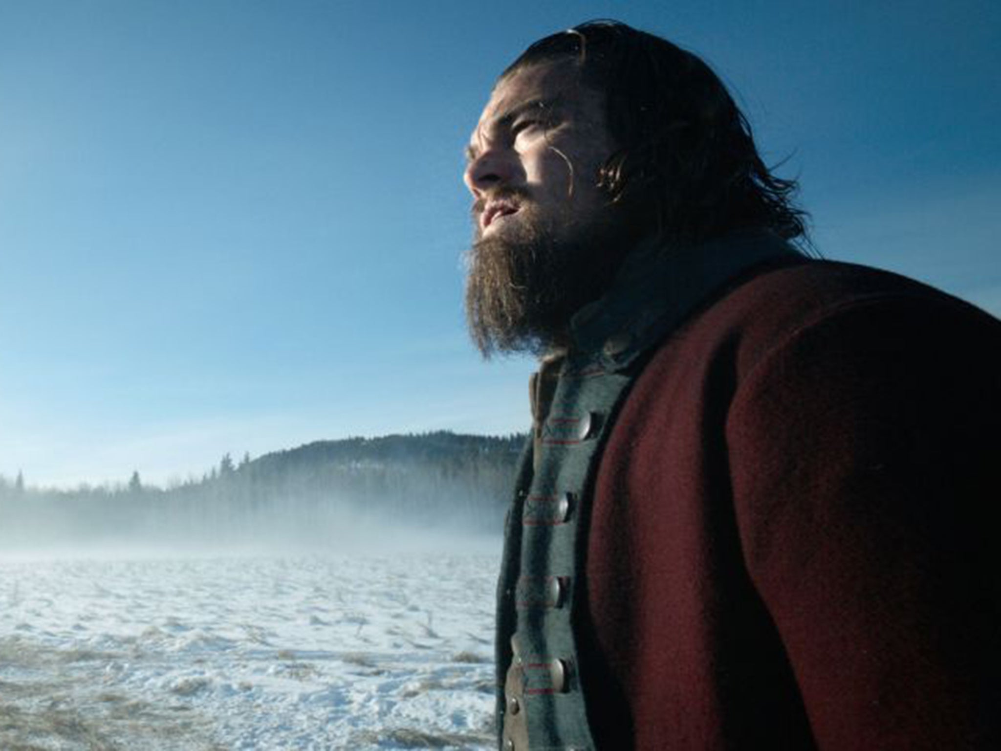 Leonardo DiCaprio in a scene from The Revenant