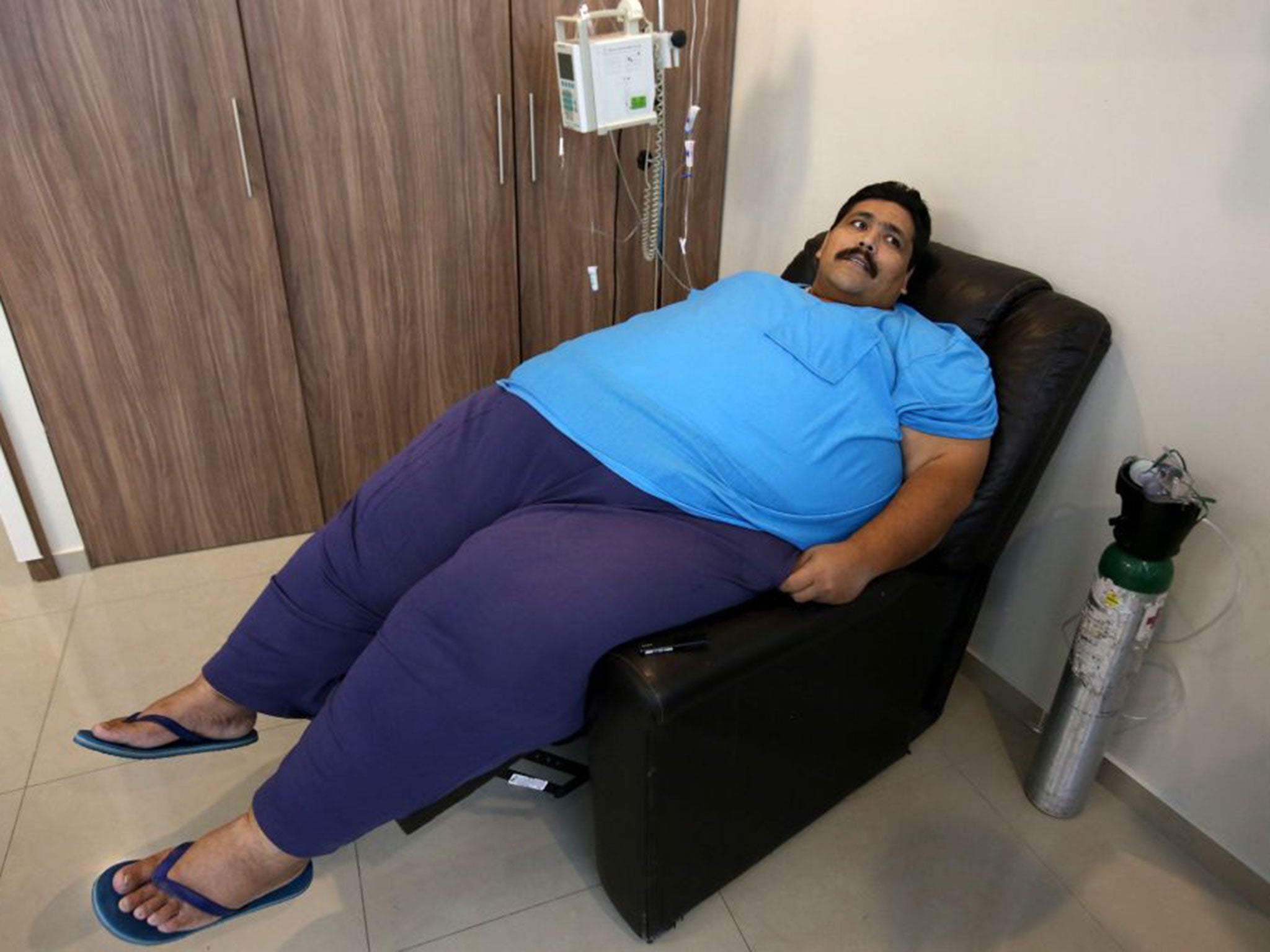 Andres Moreno is considered to be the world's most obese man