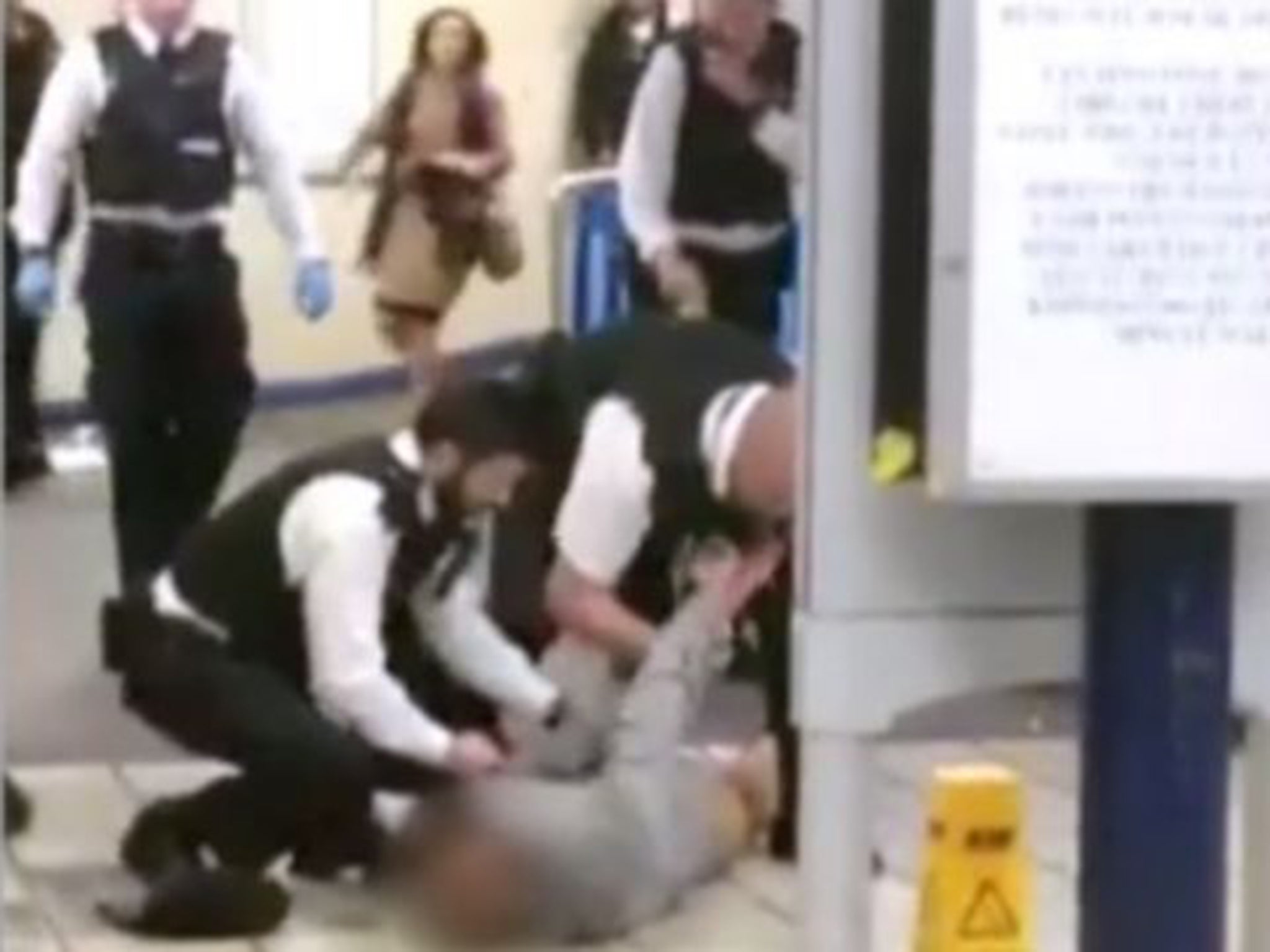 Police use Tasers at Leytonstone Tube station earlier this month