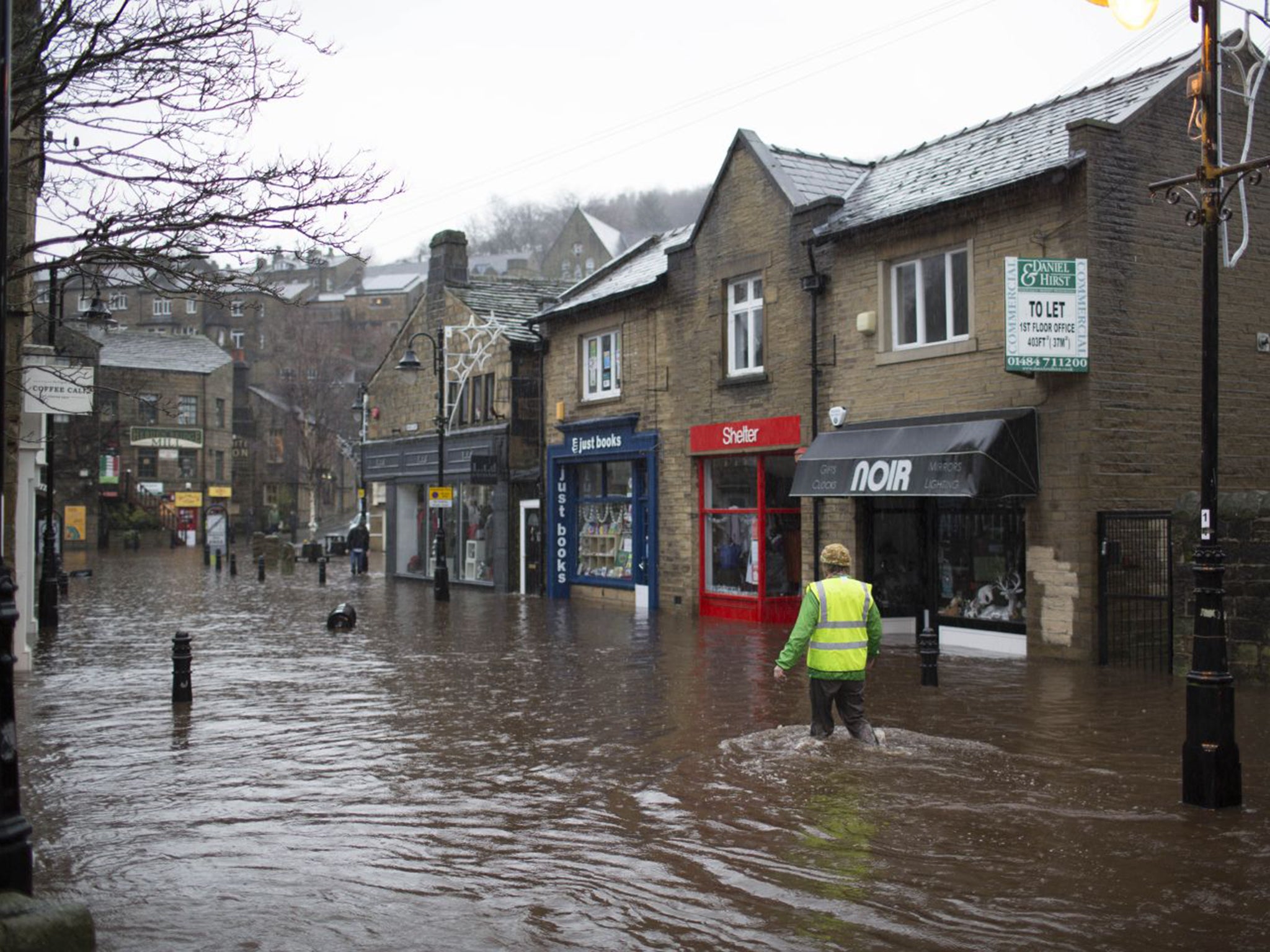 Flooding in Hebden Bridge