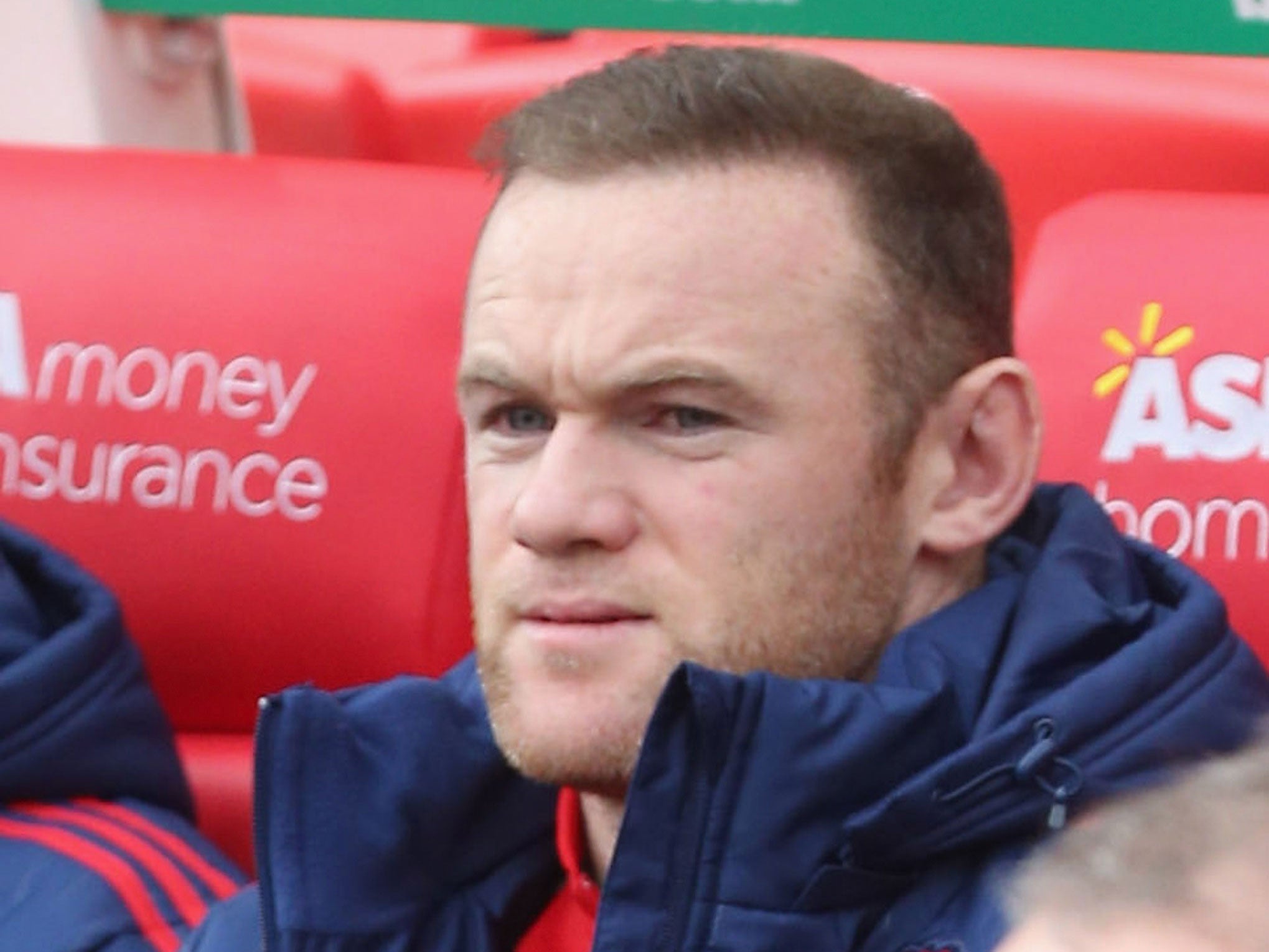 Manchester United striker and captain Wayne Rooney started on the bench against Stoke on Boxing Day