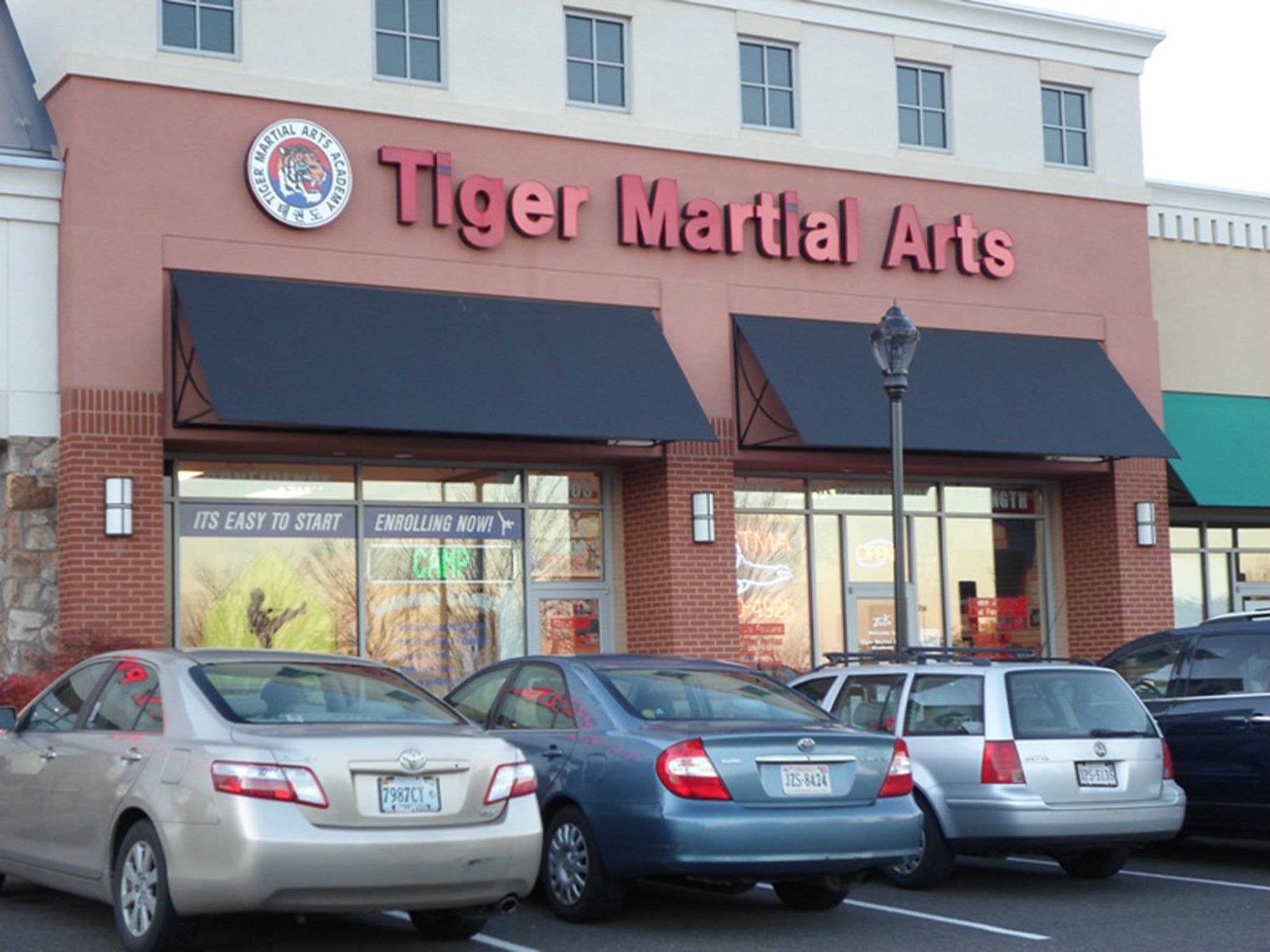 The lesson was taking place at Tiger Martial Arts Academy