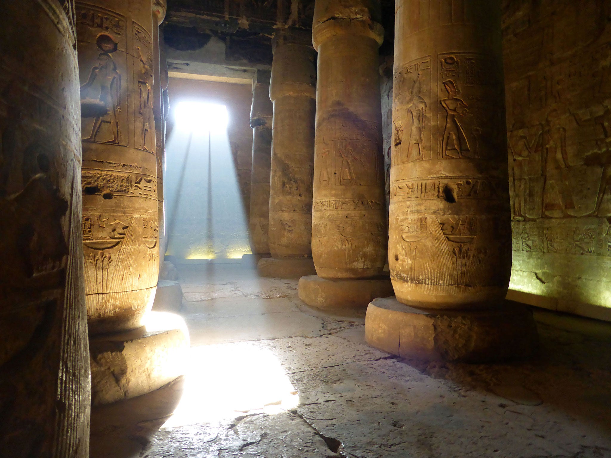 Joann Fletcher’s team was allowed to film ancient artefacts including the Seti I temple in Abydos