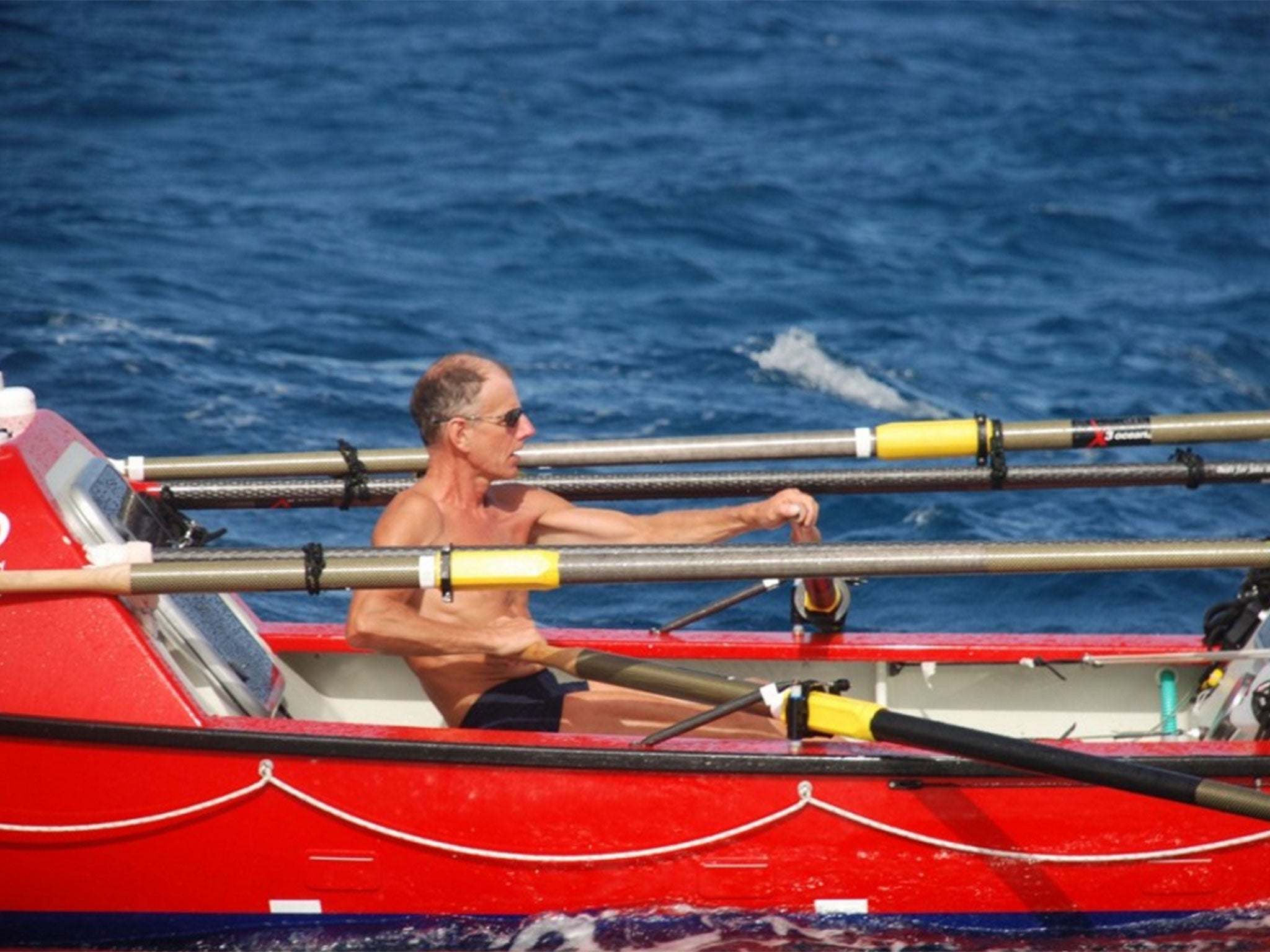 John Beeden took more than six months to complete the 6,100-nautical-mile row across the Pacific