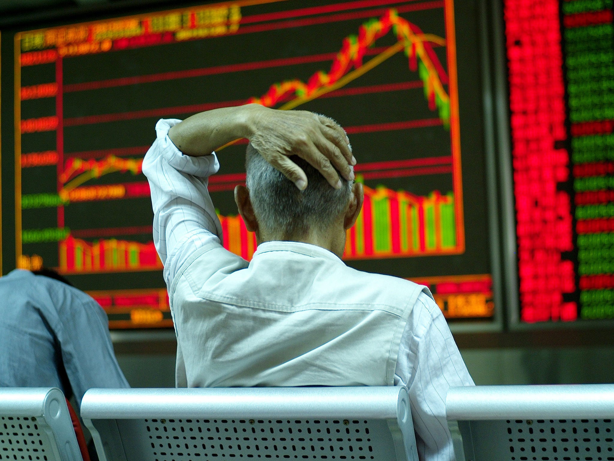 Chinese shares slumped