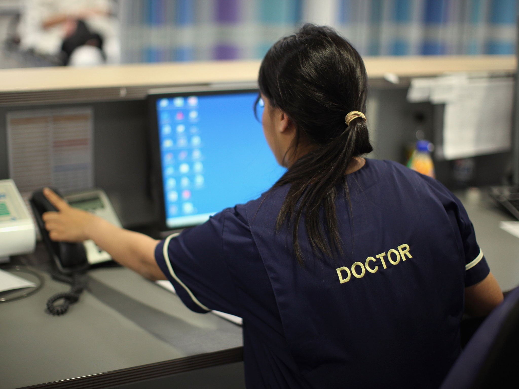 A doctor at the Accident and Emergency department in Birmingham Queen Elizabeth Hospital