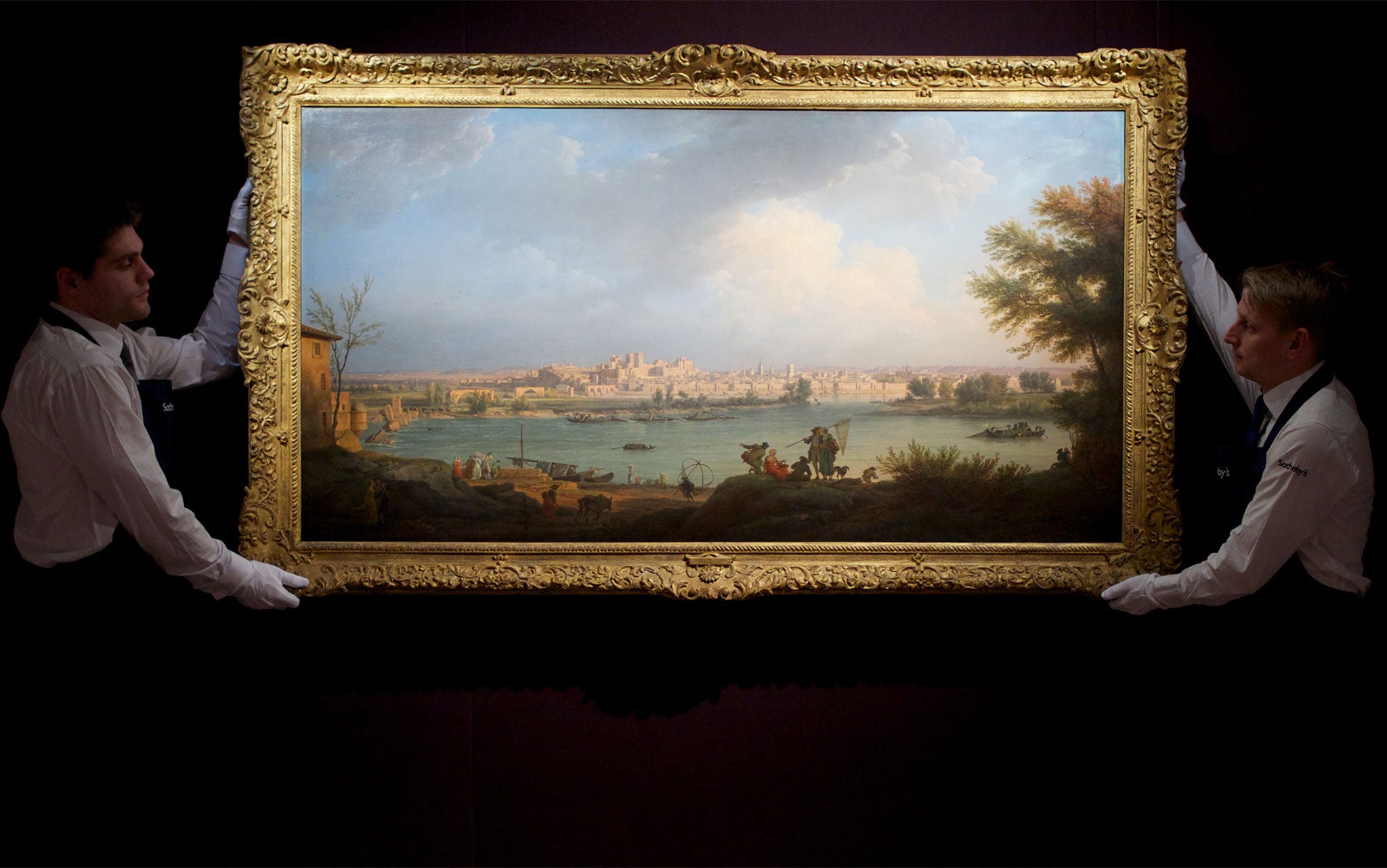 ‘View of Avignon from the right bank of the Rhone’ by Claude-Joseph Vernet Painted in 1782, it was offered for auction two centuries ago and exhibited just once since before it was sold in 2013 for £5.3m. No offer from the UK was forthcoming