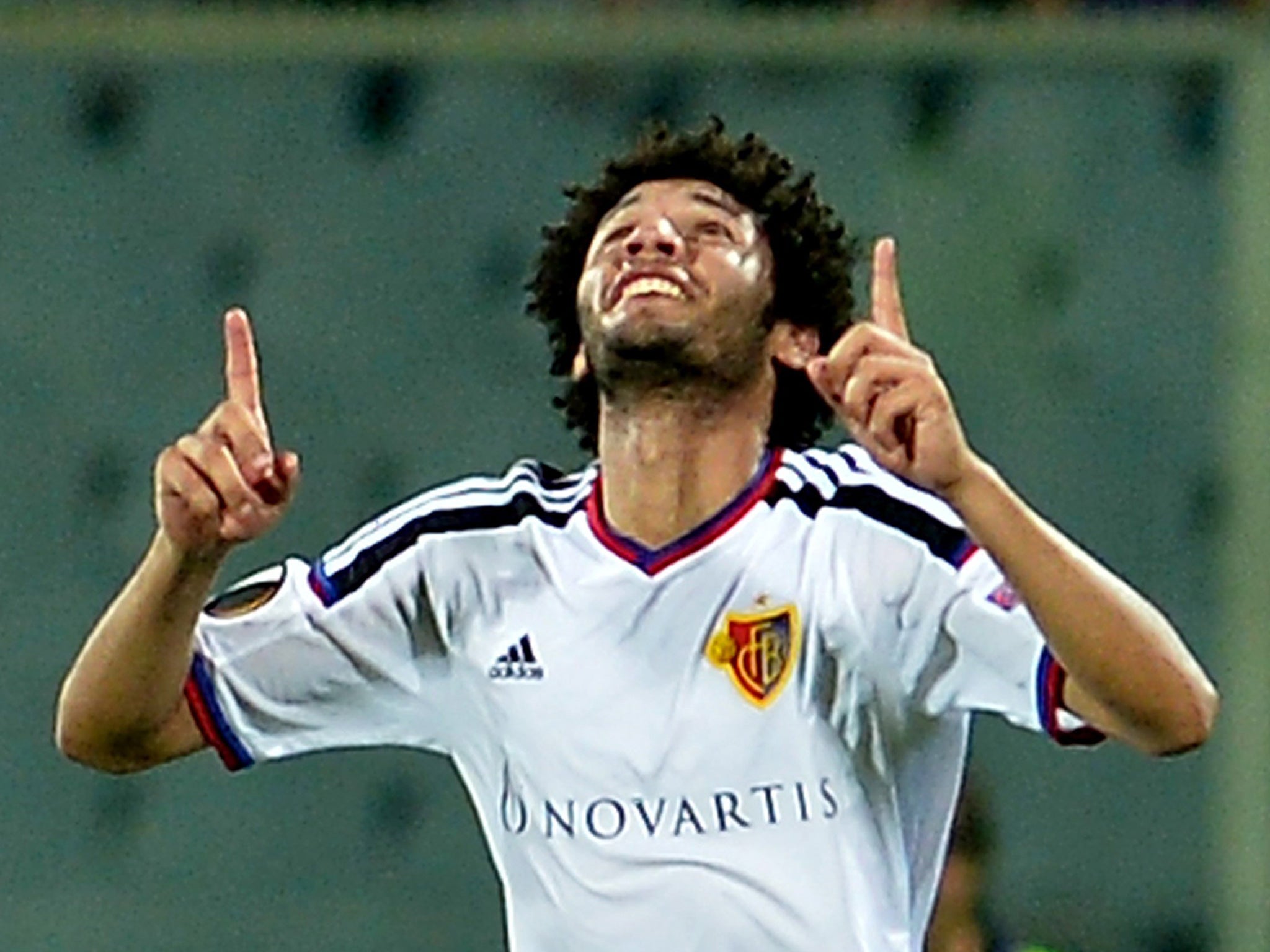 Mohamed Elneny in action for Basel