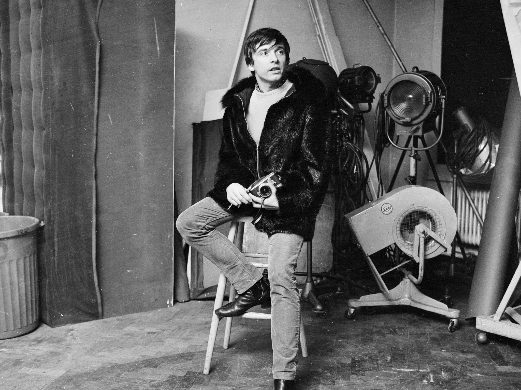 David Bailey in his studio in 1966