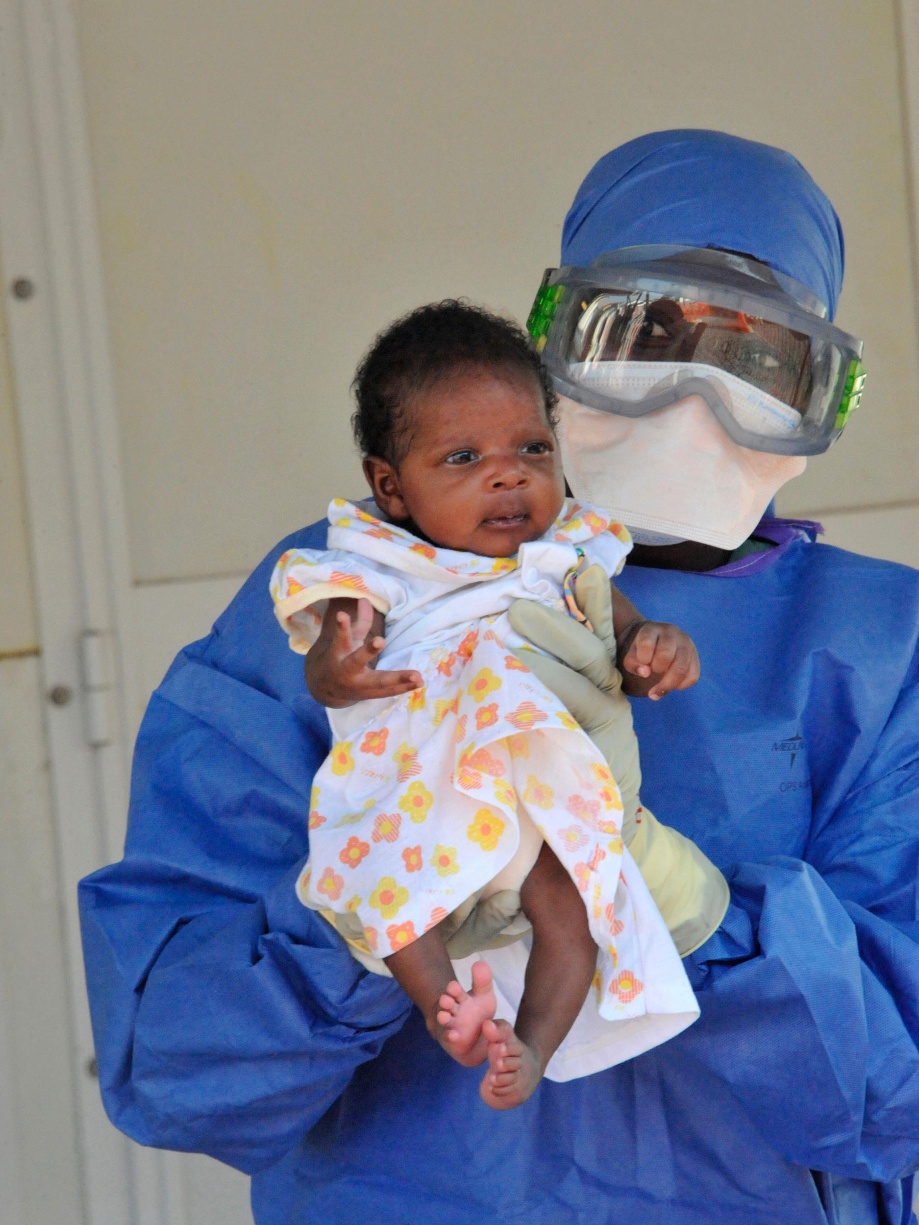 Noubia, 34-day-old baby, the last known patient to contract Ebola in Guinea Getty