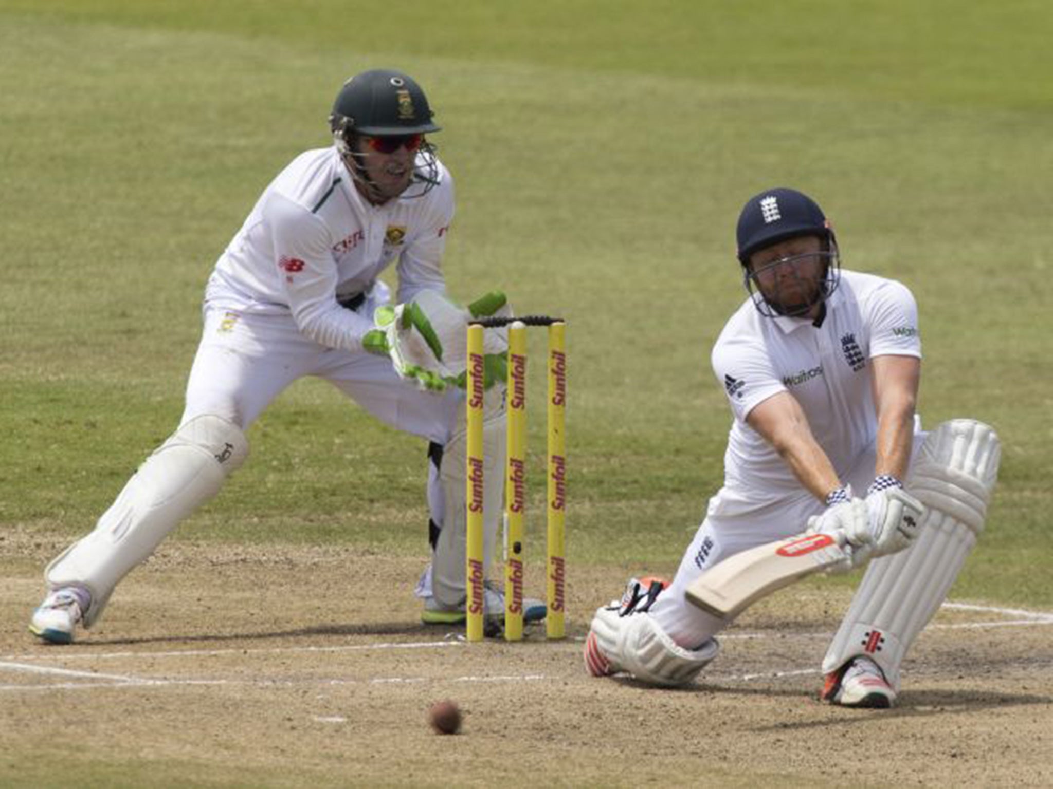 Jonny Bairstow plays a shot on his way to 79