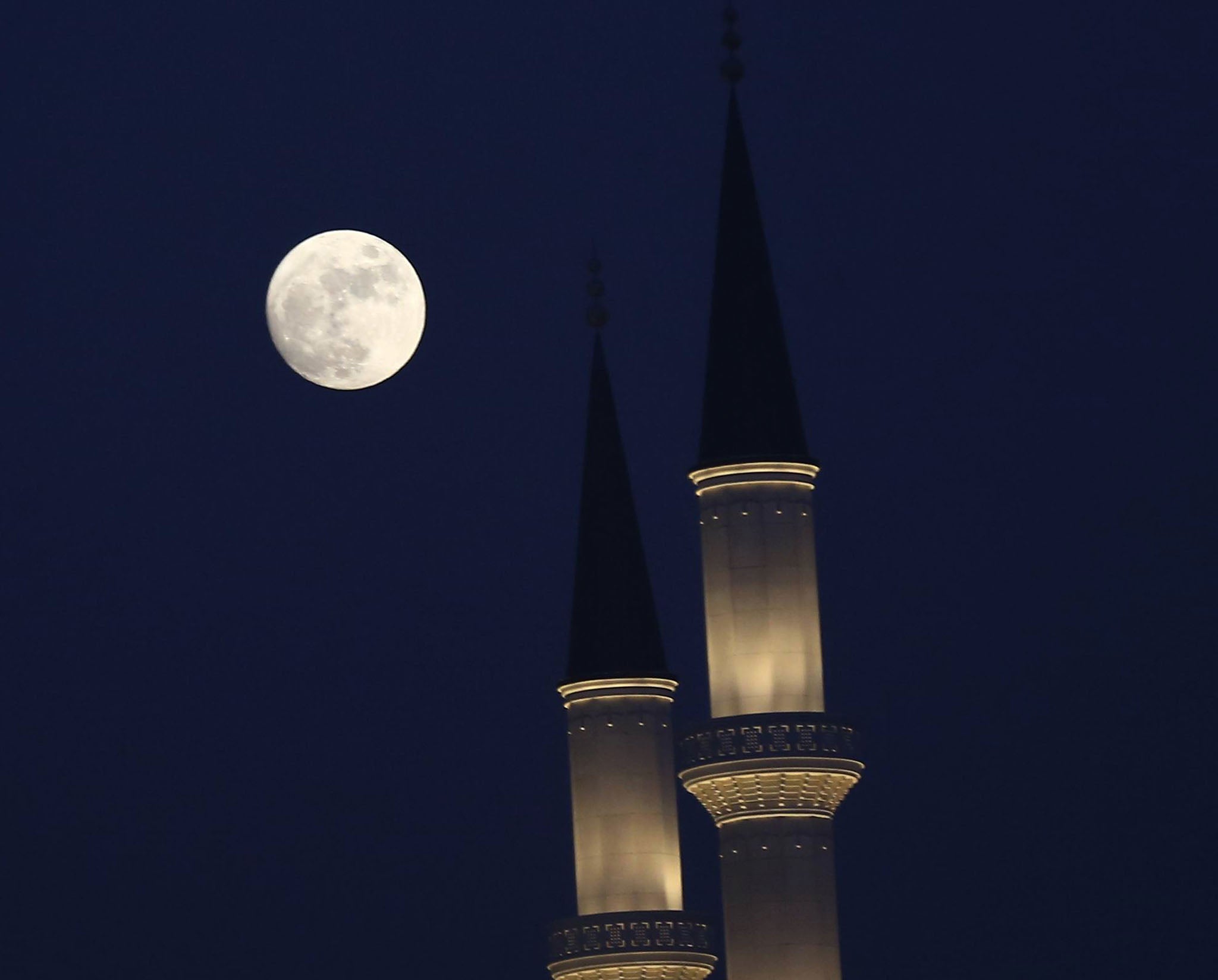 The minaret of a mosque in the Turkish capital Ankara