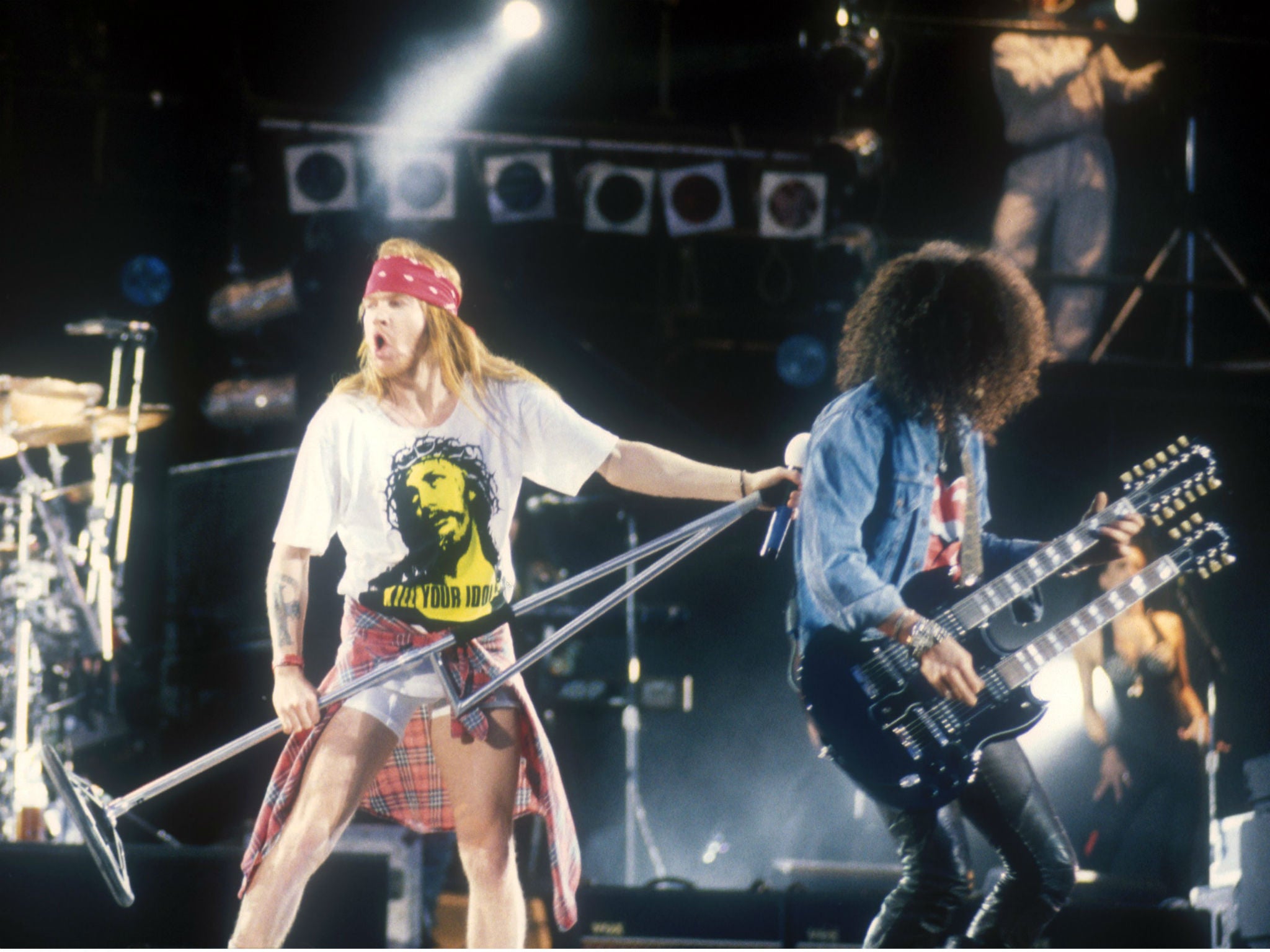 Slash and Axl Rose