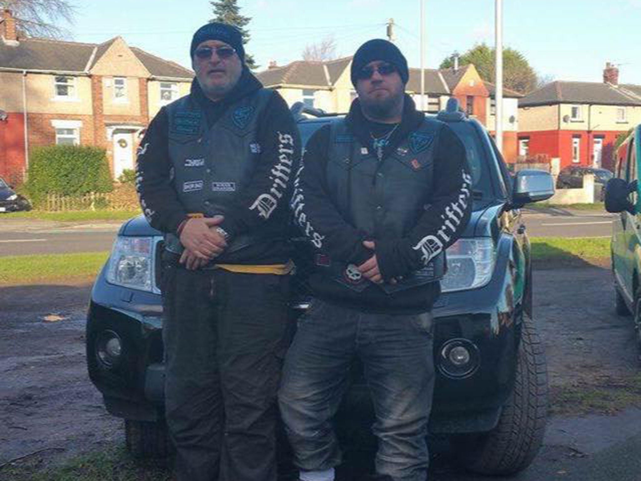 Lloyd Spencer, left, and Dave Cariss, from The Drifters motorcycle club