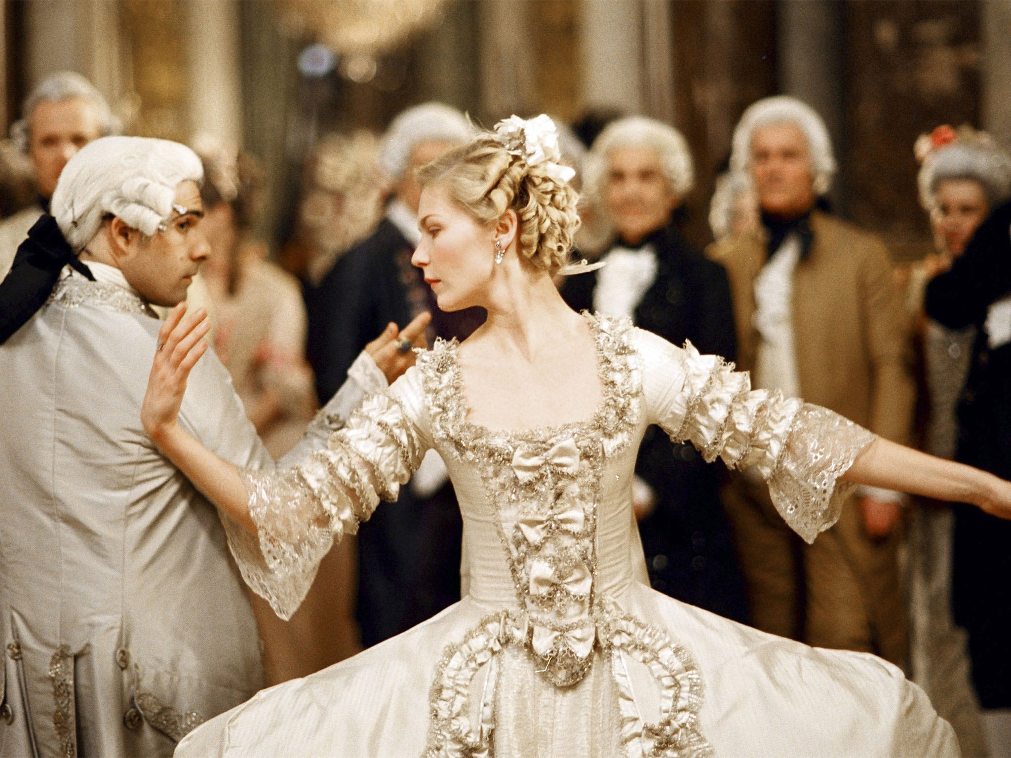 Kirsten Dunst as Marie- Antoinette and Jason Schwartzman as Louis XVI in the 2006 film interpretation of the queen’s life