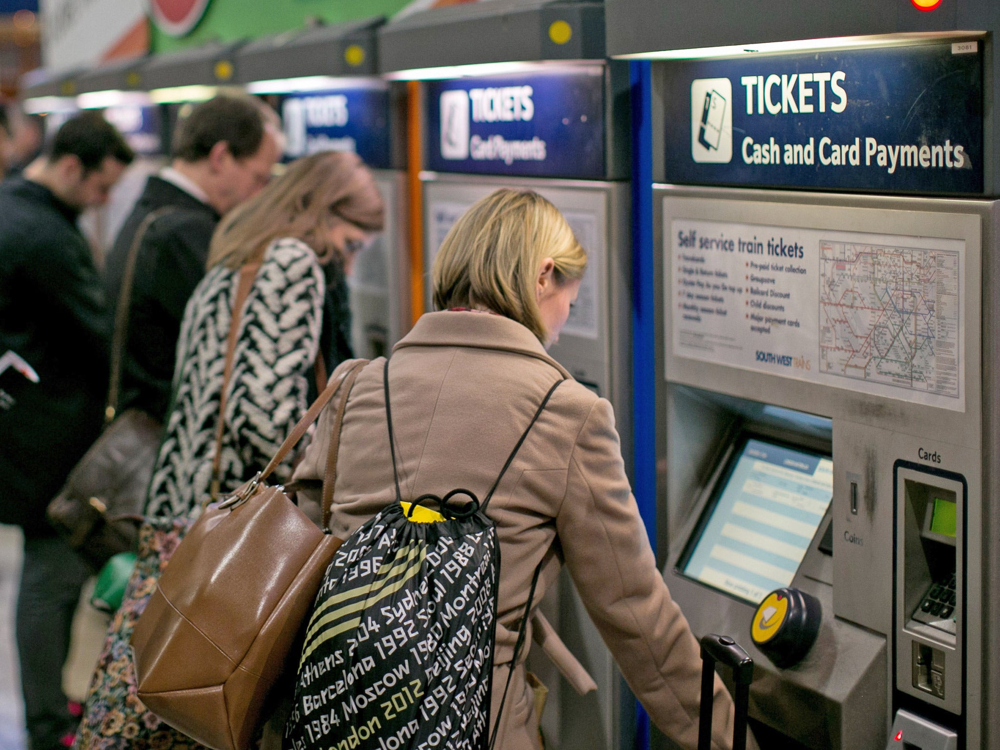 Split tickets can only be bought online in advance, and not from stations