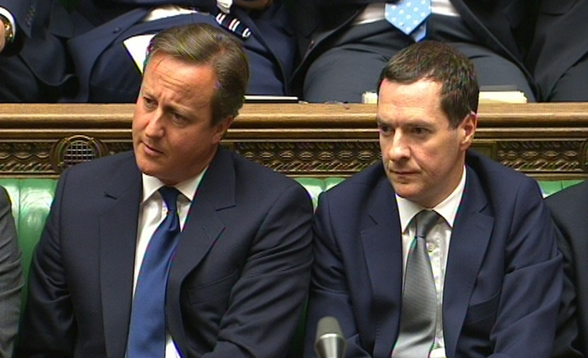 David Cameron and George Osborne