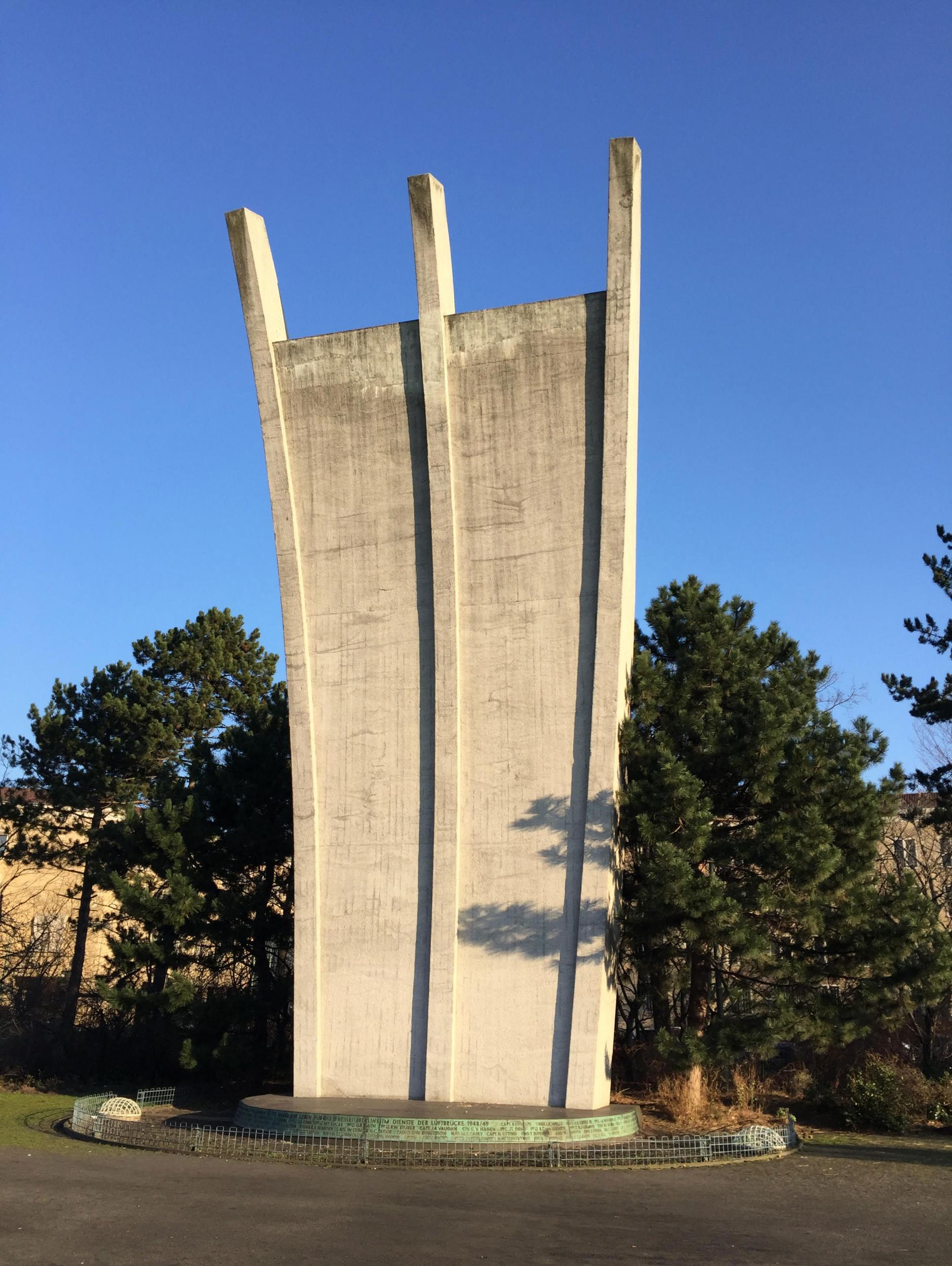 The Luftbrückendenkmal Berlin airlift monument at Tempelhof, the first major monument in West Berlin after the war