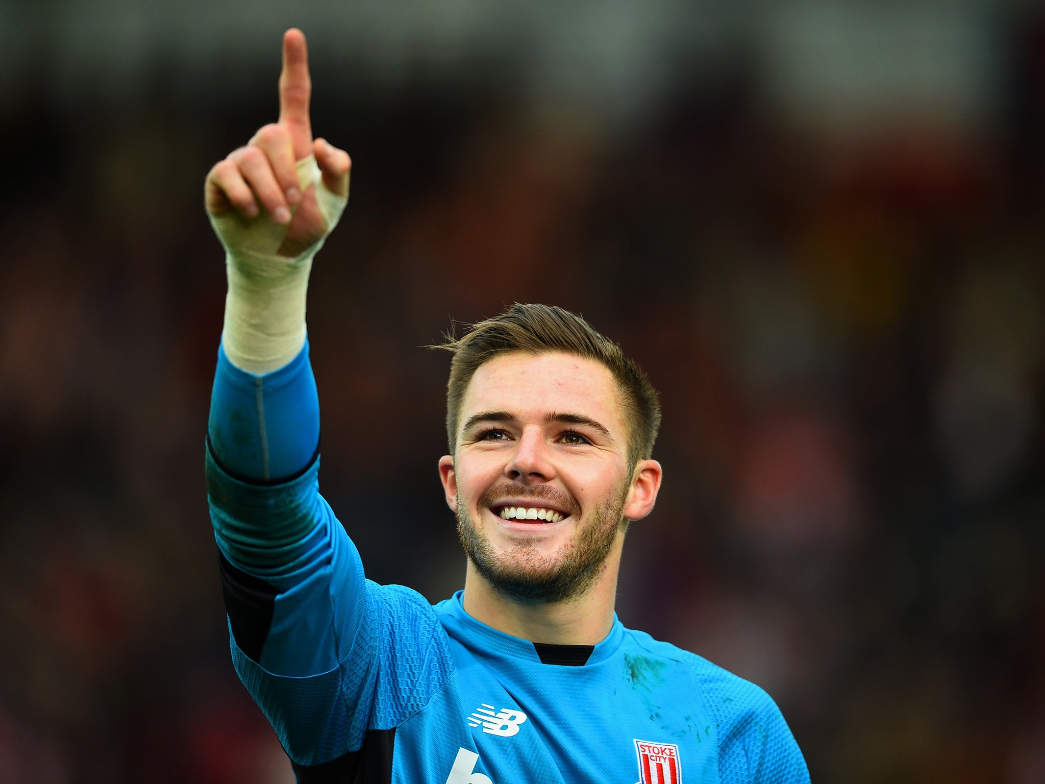 Stoke City goalkeeper Jack Butland