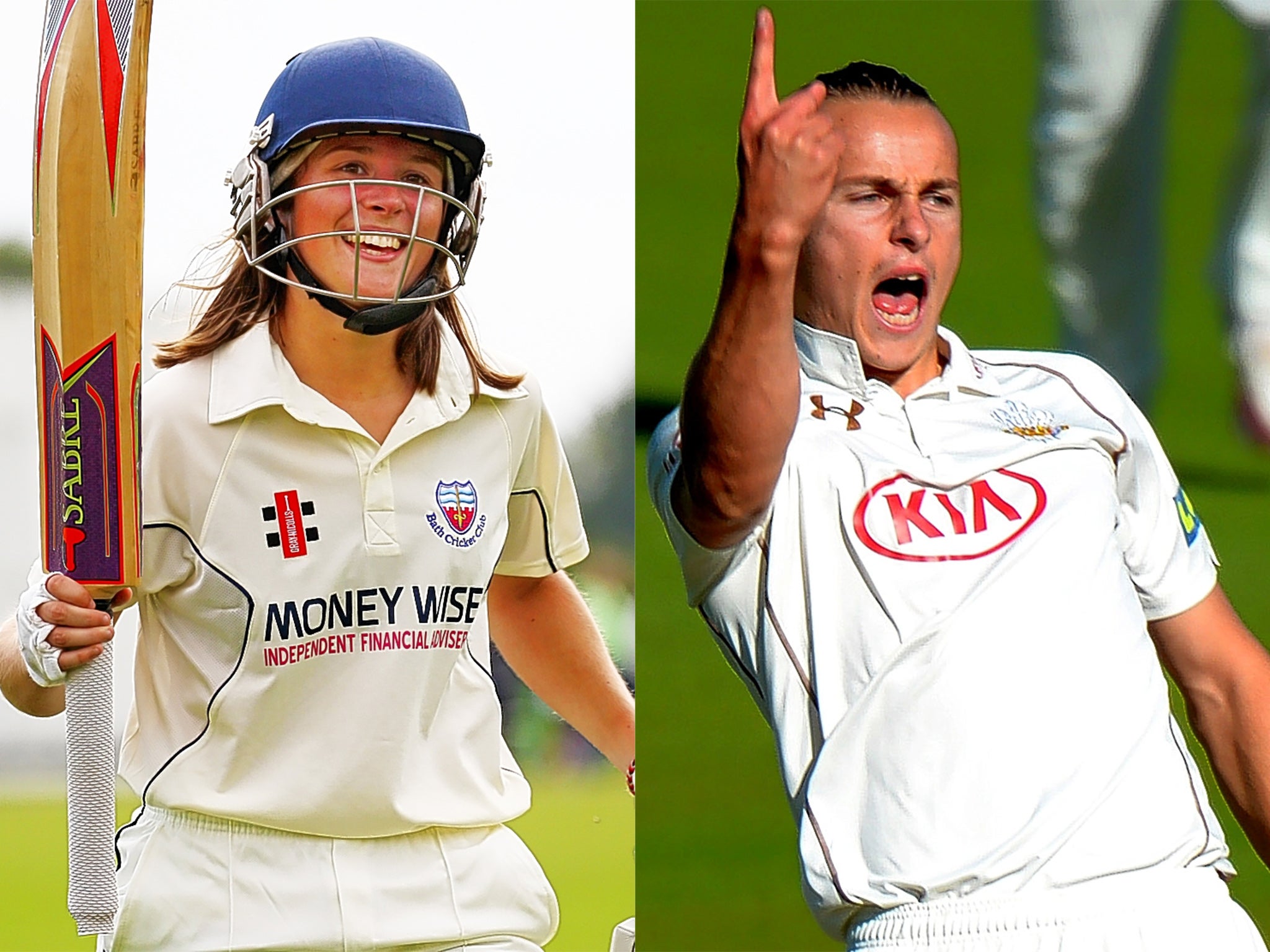 Sophie Luff and Tom Curran are two cricketers looking to make a major breakthrough in 2016