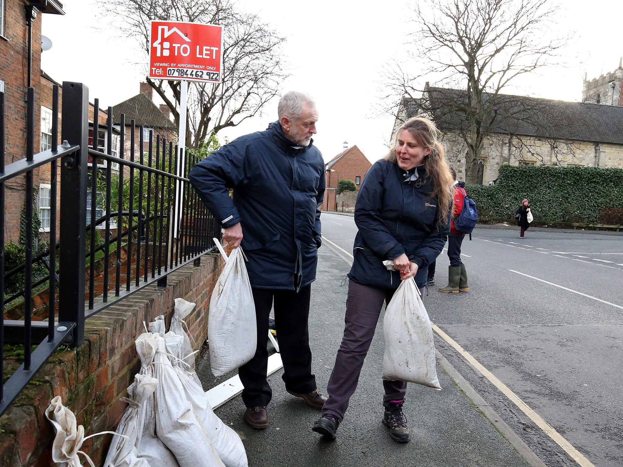 Jeremy Corbyn in York with local MP Rachael Maskell