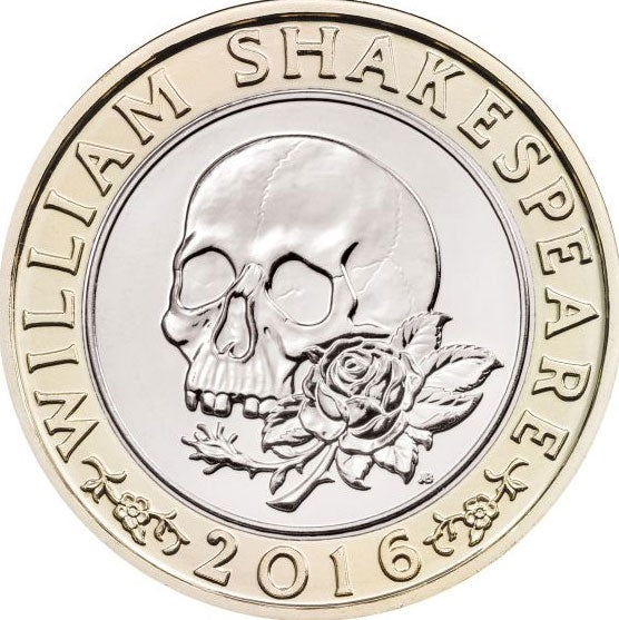 £2 coin featuring William Shakespeare PA