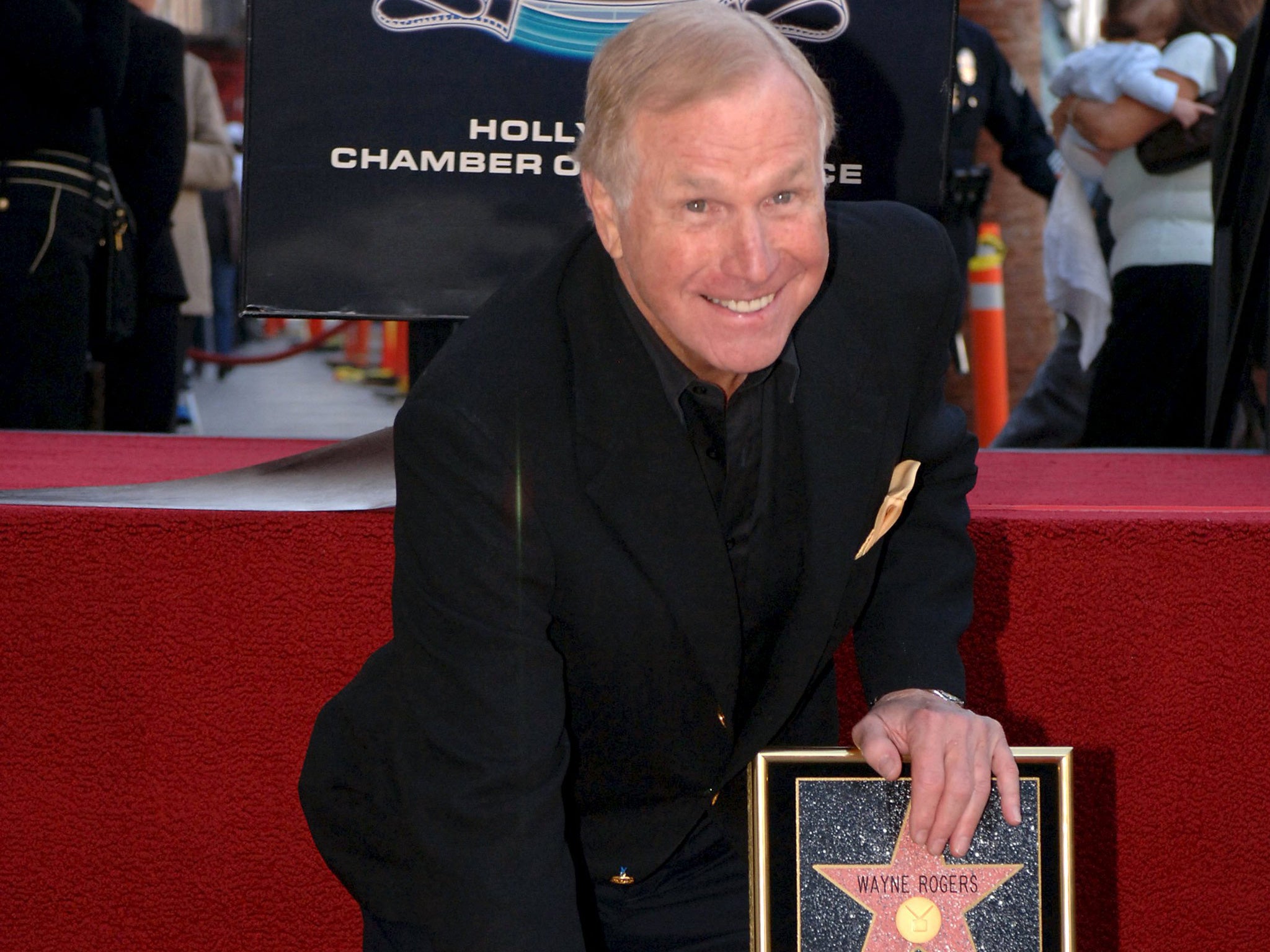 Rogers receives his star on the Hollywood Walk of Fame in 2005