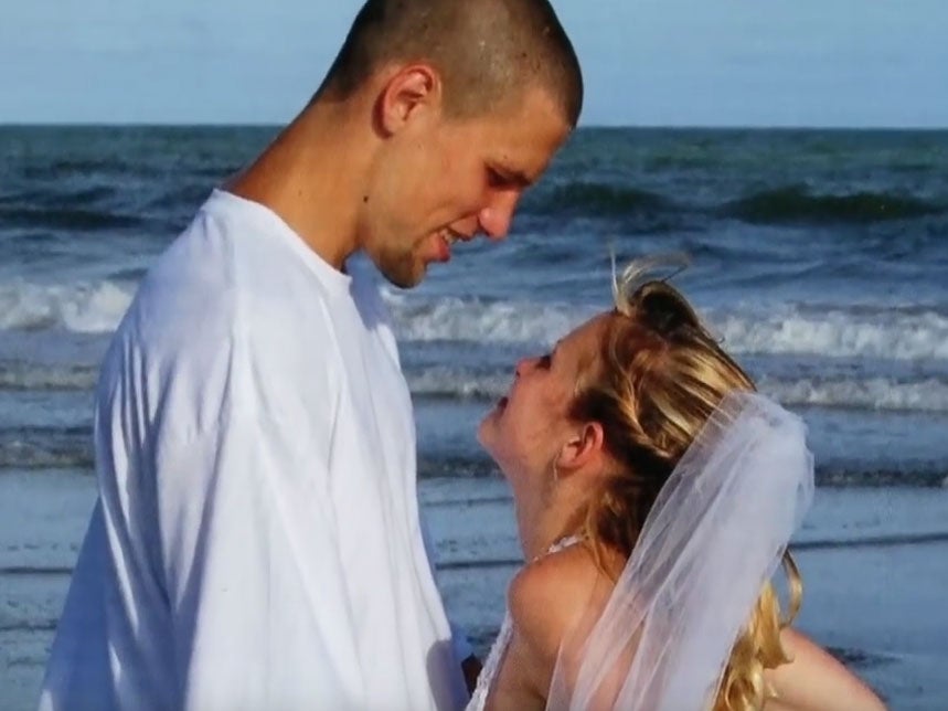 Grace and Dylan on their wedding day YouTube