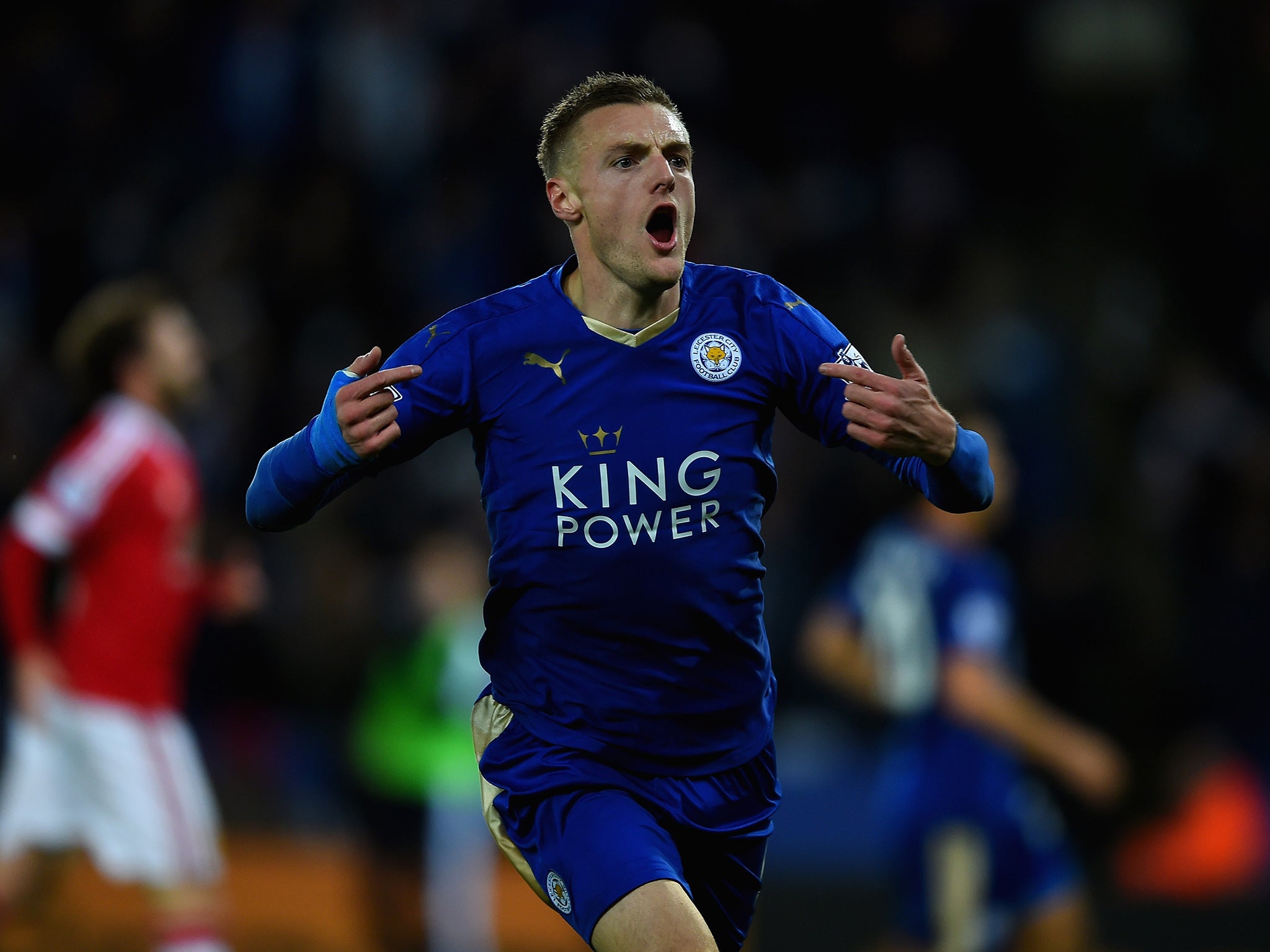 Vardy scored in 11 consecutive Premier League games to break Van Nistlerooy's record (Getty)